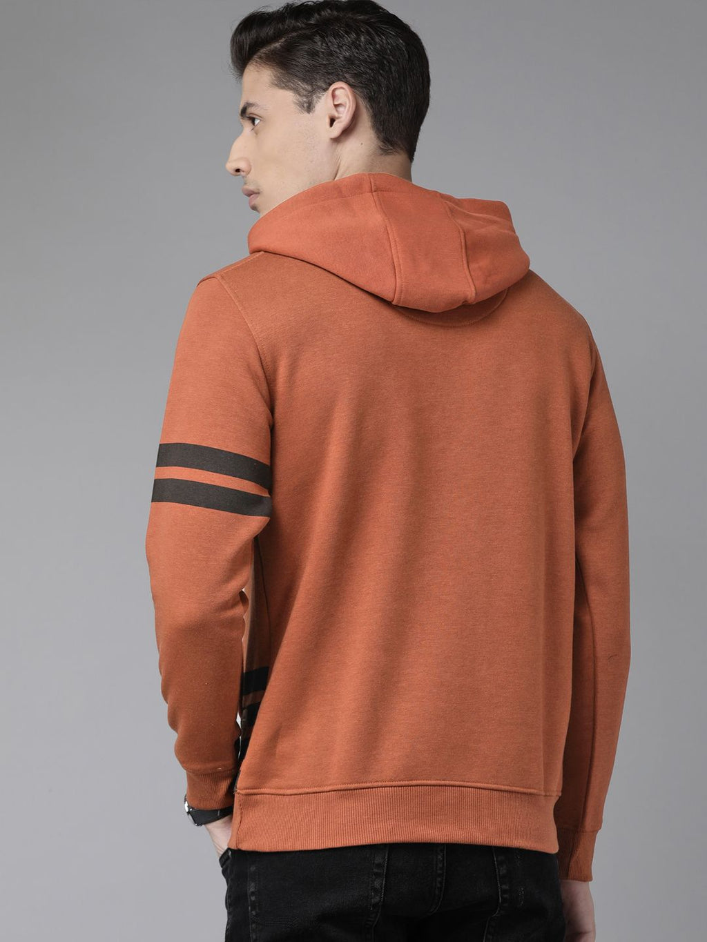  Roadster Men Rust Hooded Sweatshirt