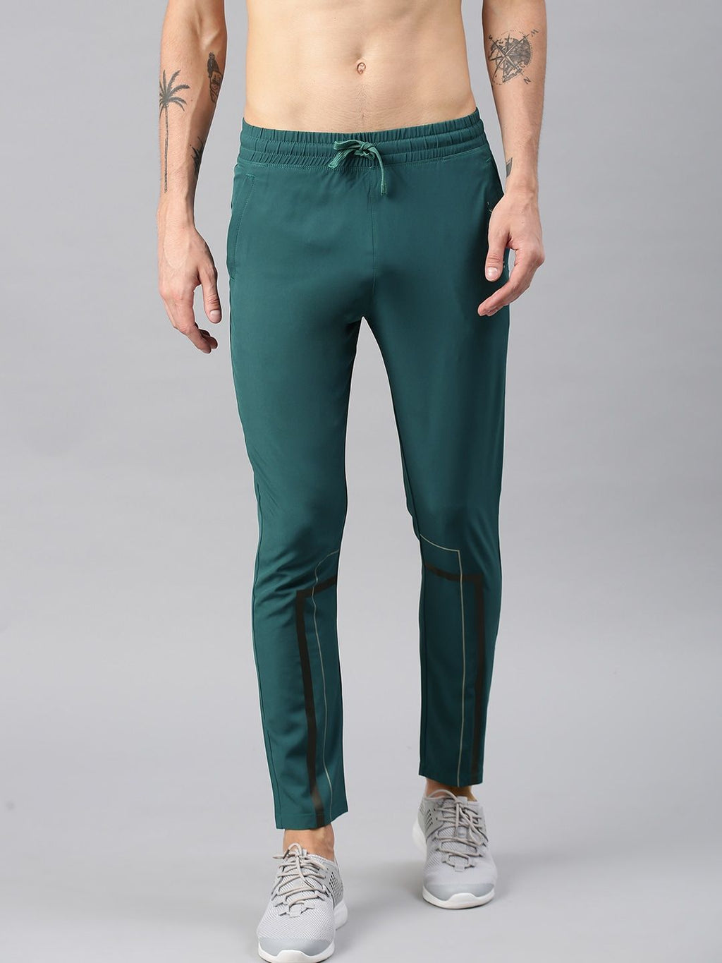  HRX By Hrithik Roshan Active Men Teal Green Solid Rapid-Dry Track Pants