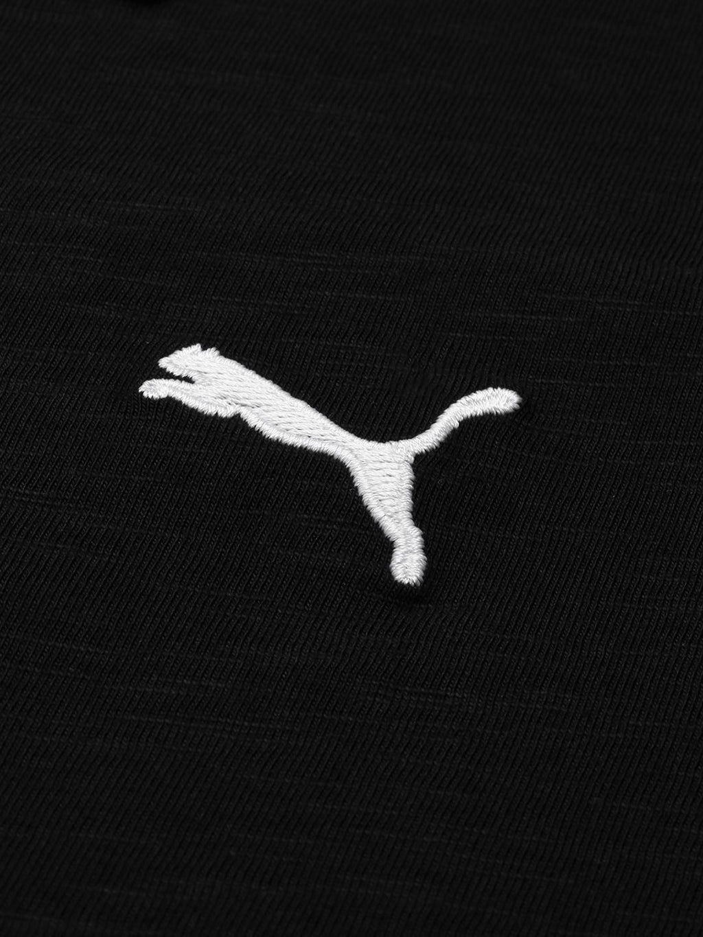  Puma Slub Slim Fit Pure Cotton Polo T-shirt With Stripe Detail On Shoulder
