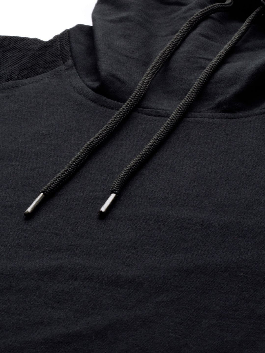 WROGN Men Black Solid Slim Fit Sweatshirt