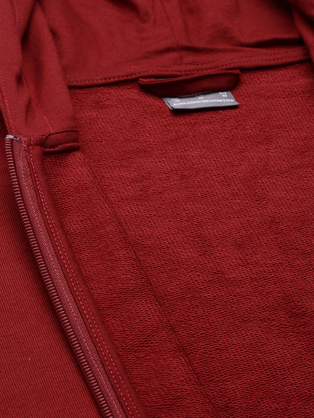  Puma Men Red Hooded Slim Fit Sweatshirt