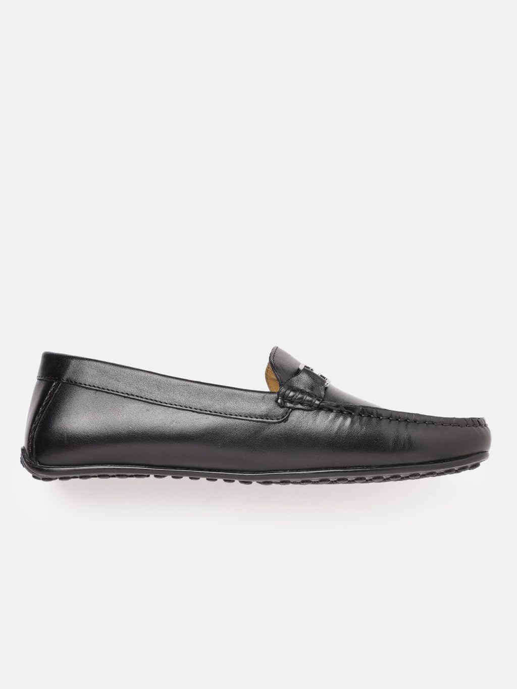  Louis Philippe Men Leather Formal Horsebit Loafers
