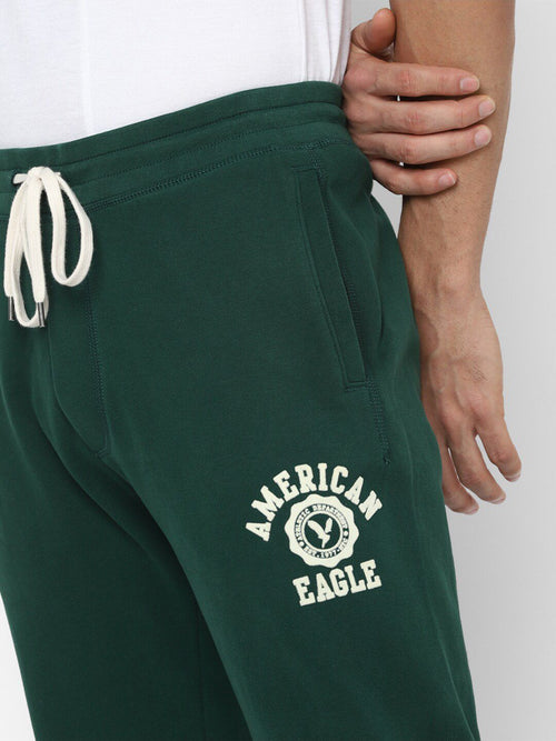  AMERICAN EAGLE OUTFITTERS Men Brand Logo Printed Regular Fit Mid-Rise Track Pants