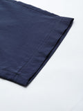  Reebok Men Navy Blue Solid TE WVN OH Training Track Pants