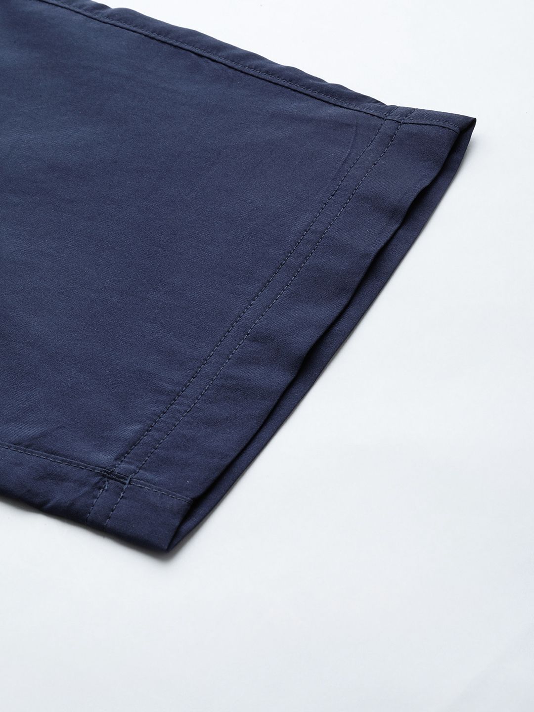  Reebok Men Navy Blue Solid TE WVN OH Training Track Pants