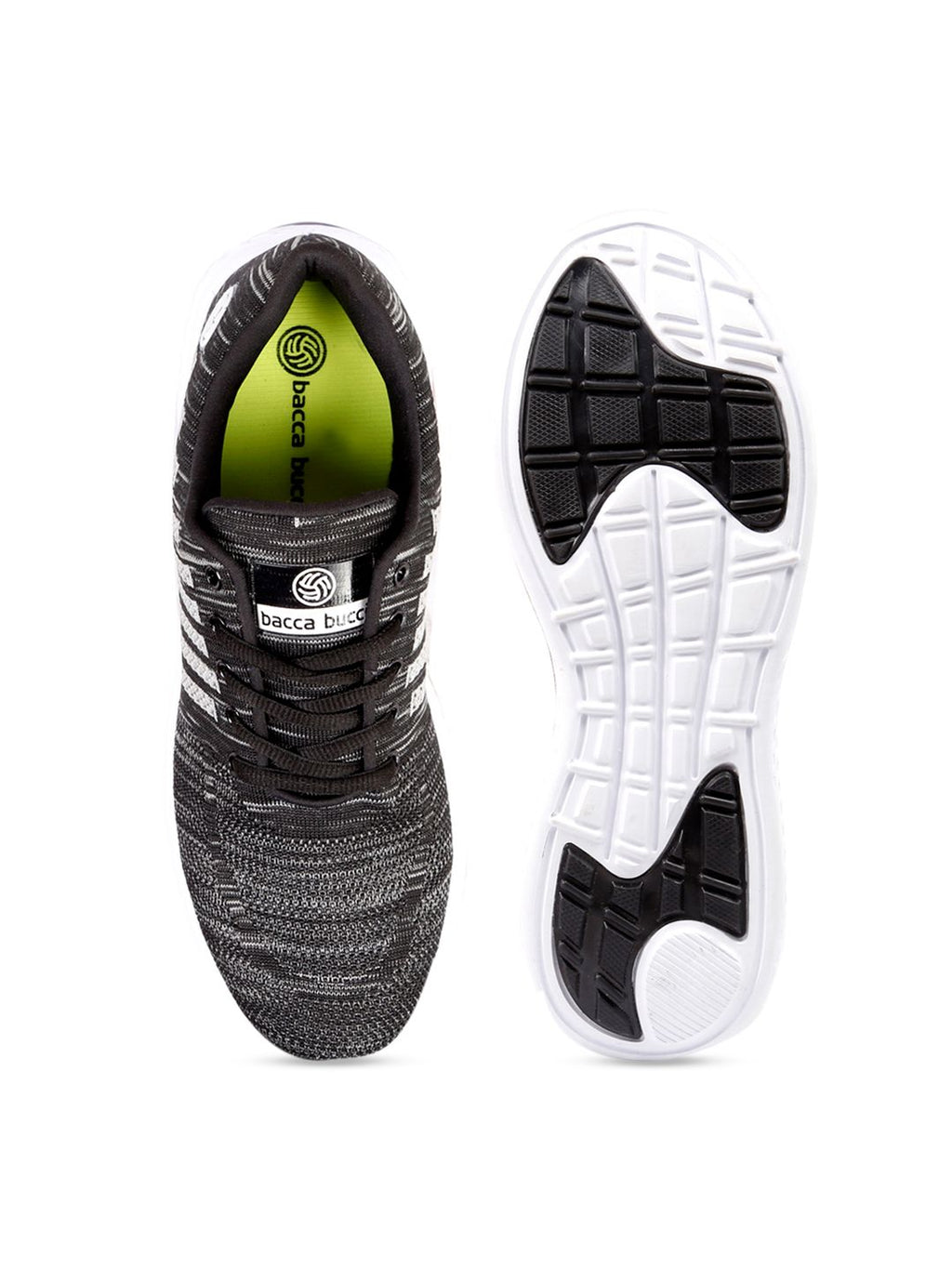  Bacca Bucci Men Black Mesh Training Or Gym Shoes