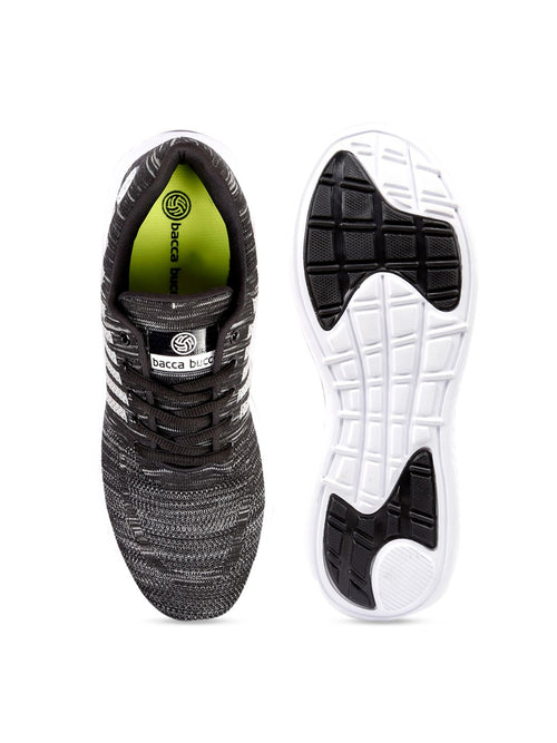  Bacca Bucci Men Black Mesh Training Or Gym Shoes