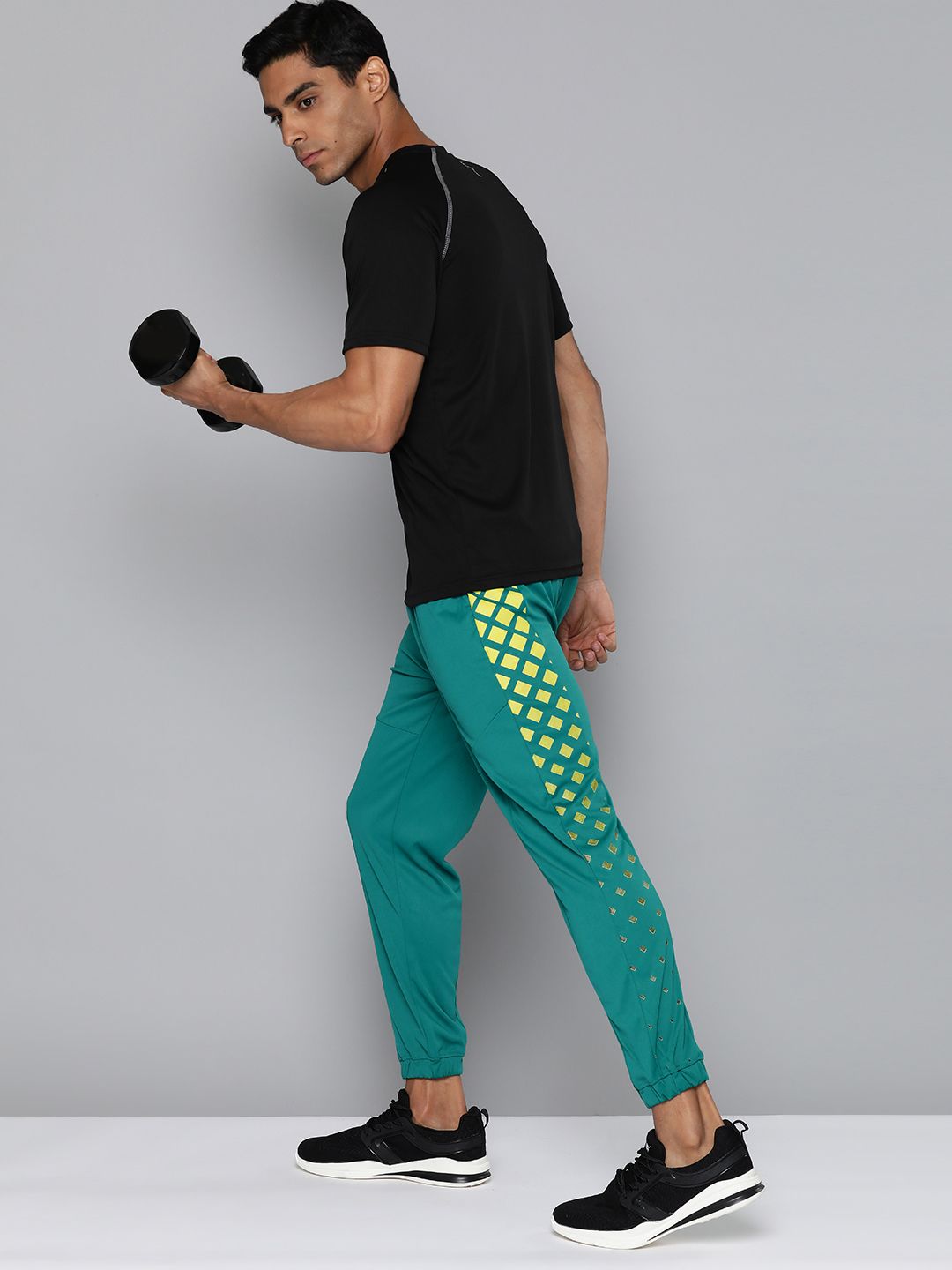  HRX By Hrithik Roshan Men Printed Rapid-Dry Training Track Pants