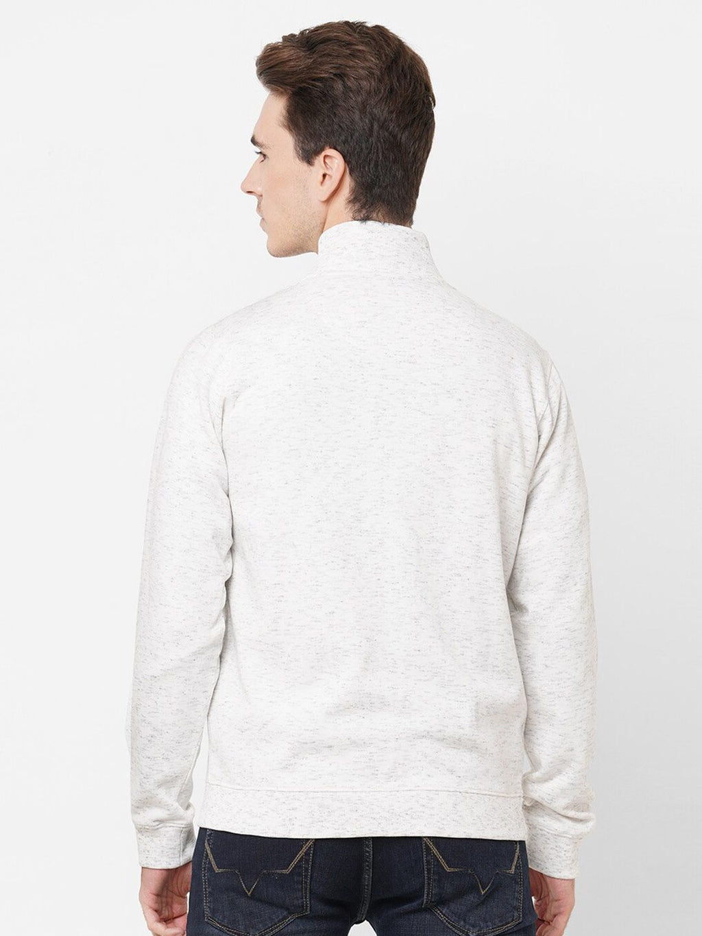  Pepe Jeans Men Grey Printed Zip Through Sweat Shirt