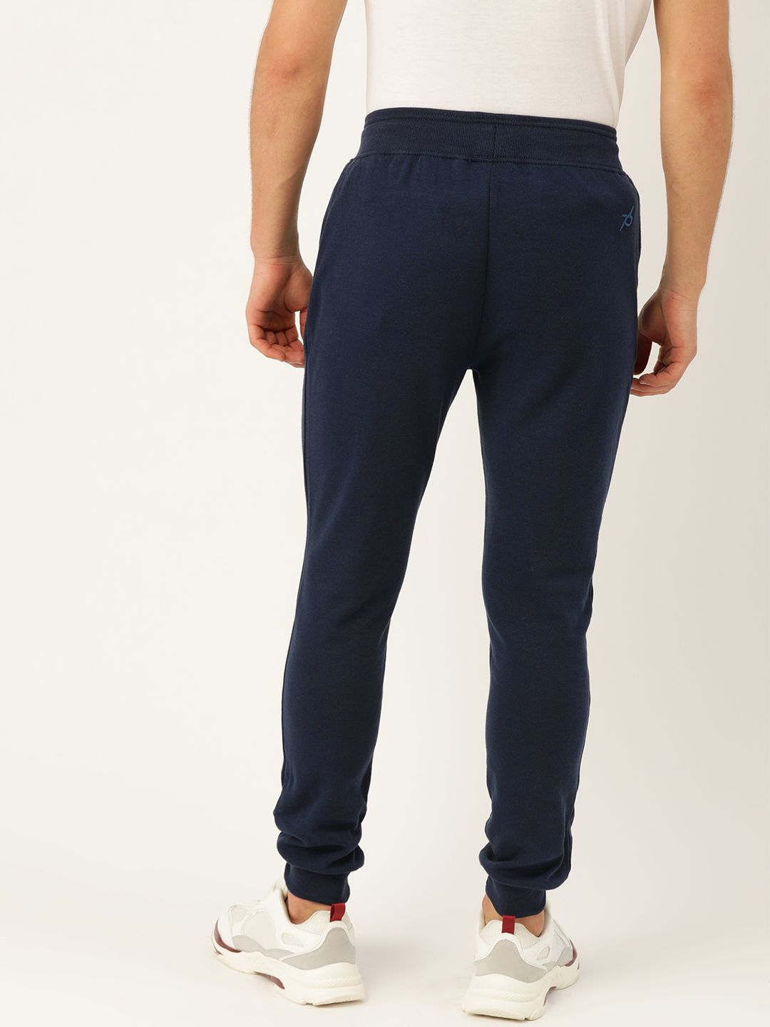  Jockey Men Navy Blue Solid Slim Fit Joggers