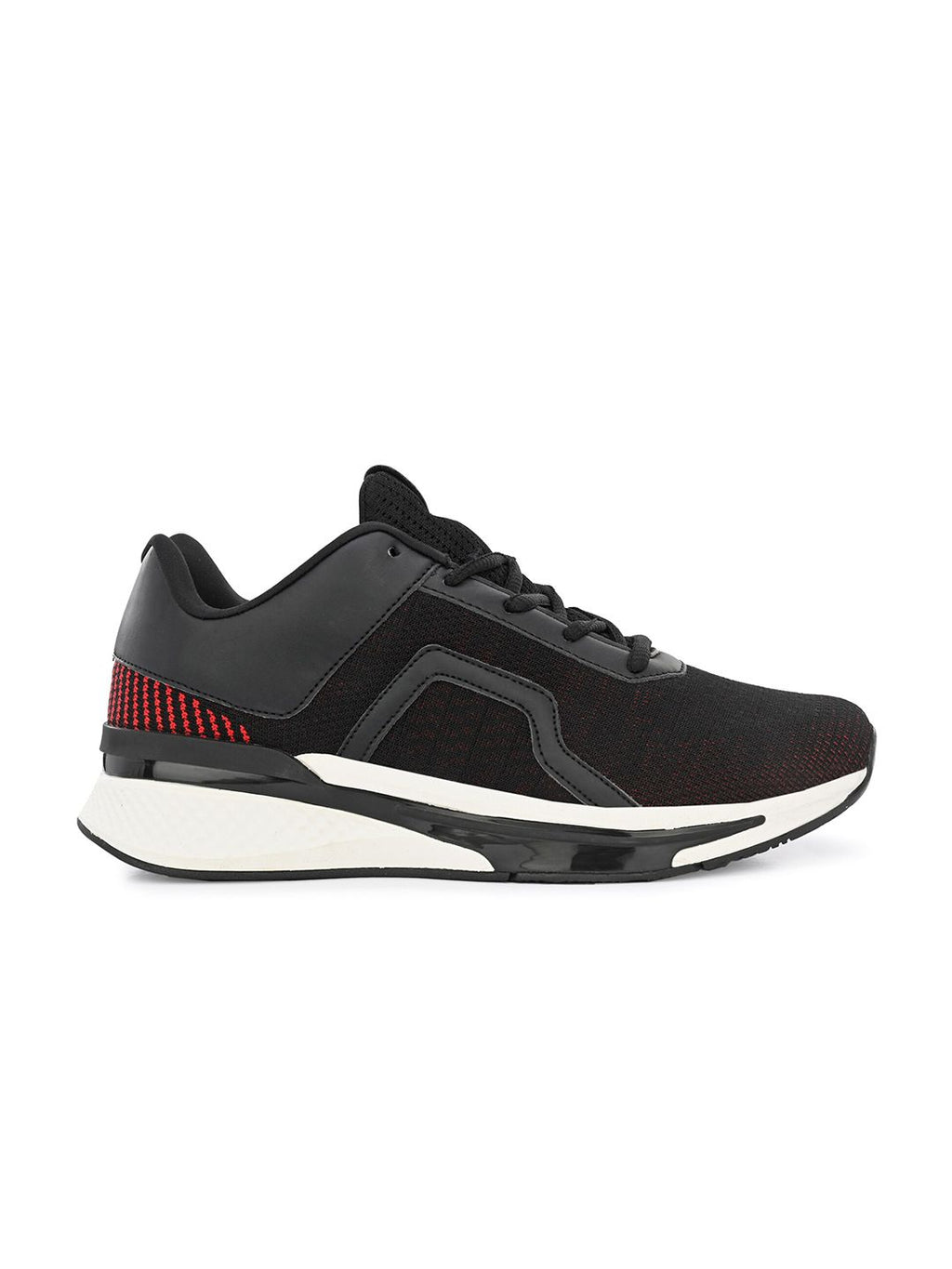  HRX By Hrithik Roshan Men Black & Red Mesh Memory Foam Non-Marking Running Shoes