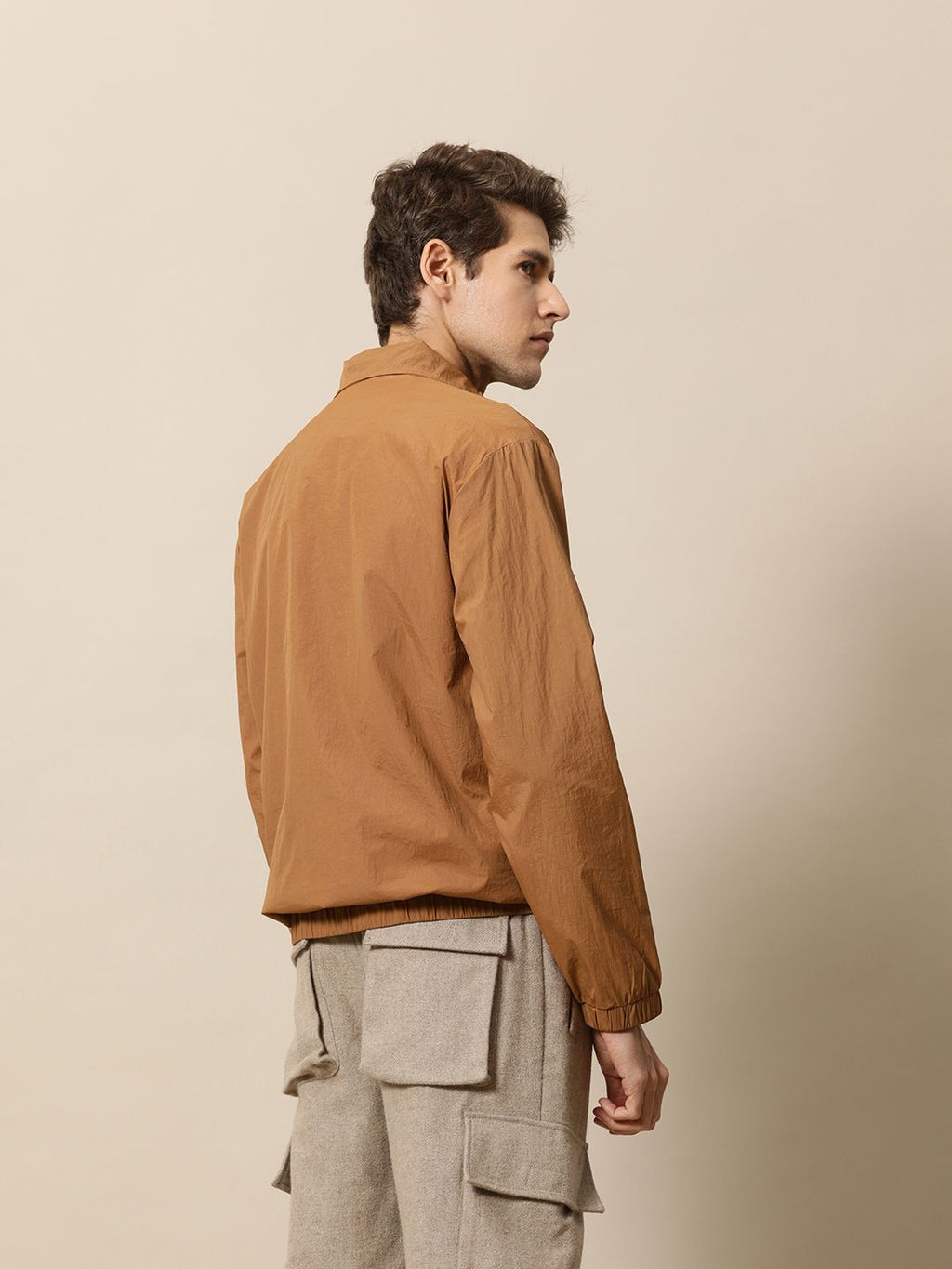  Mr Bowerbird Mock Collar Half Zipper Sweatshirt