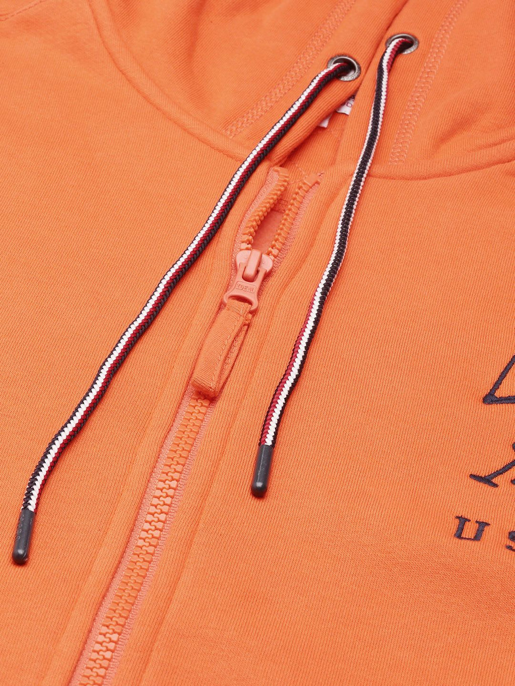 U.S. Polo Assn. U S Polo Assn Men Orange Hooded Sweatshirt