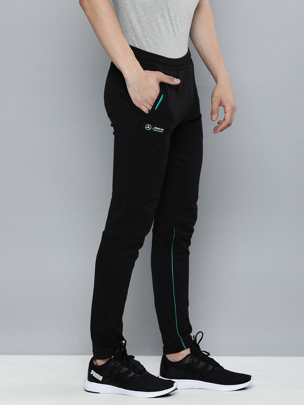  PUMA Motorsport Men Brand Logo Printed Slim Fit MAPF1 Track Pants
