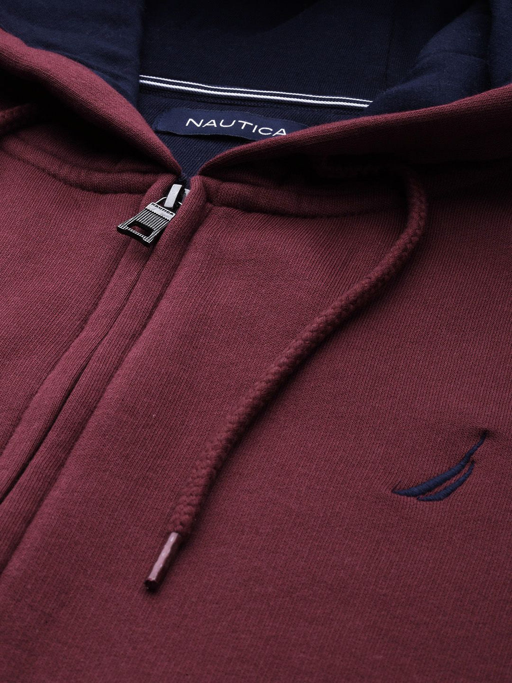  Nautica Men Front-Open Hooded Sweatshirt