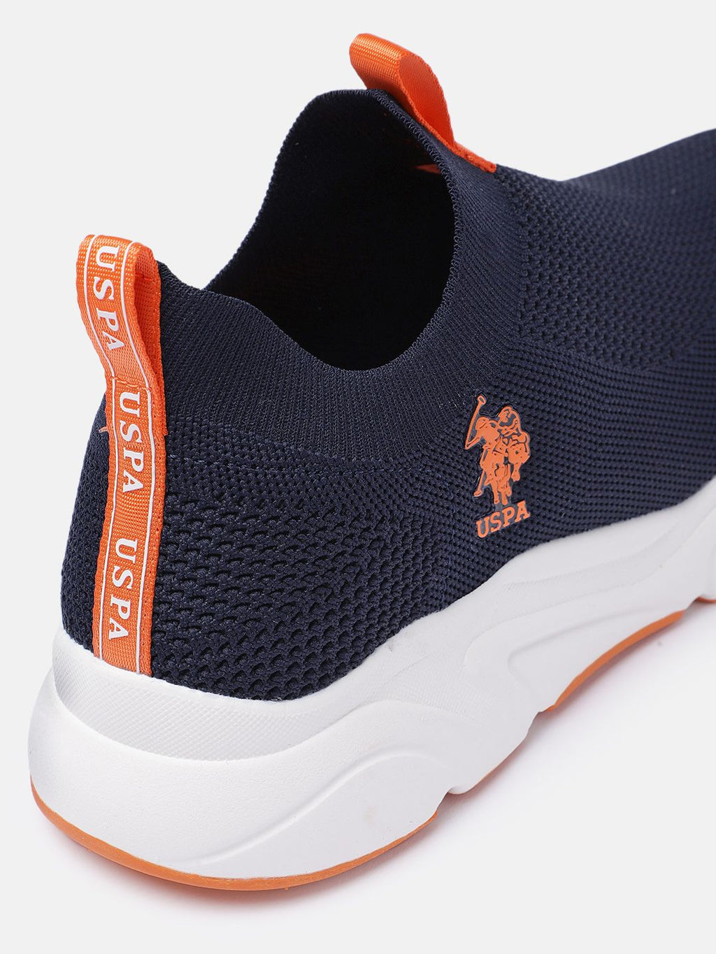  U.S. Polo Assn. Men Navy Blue Textile Walking Shoes