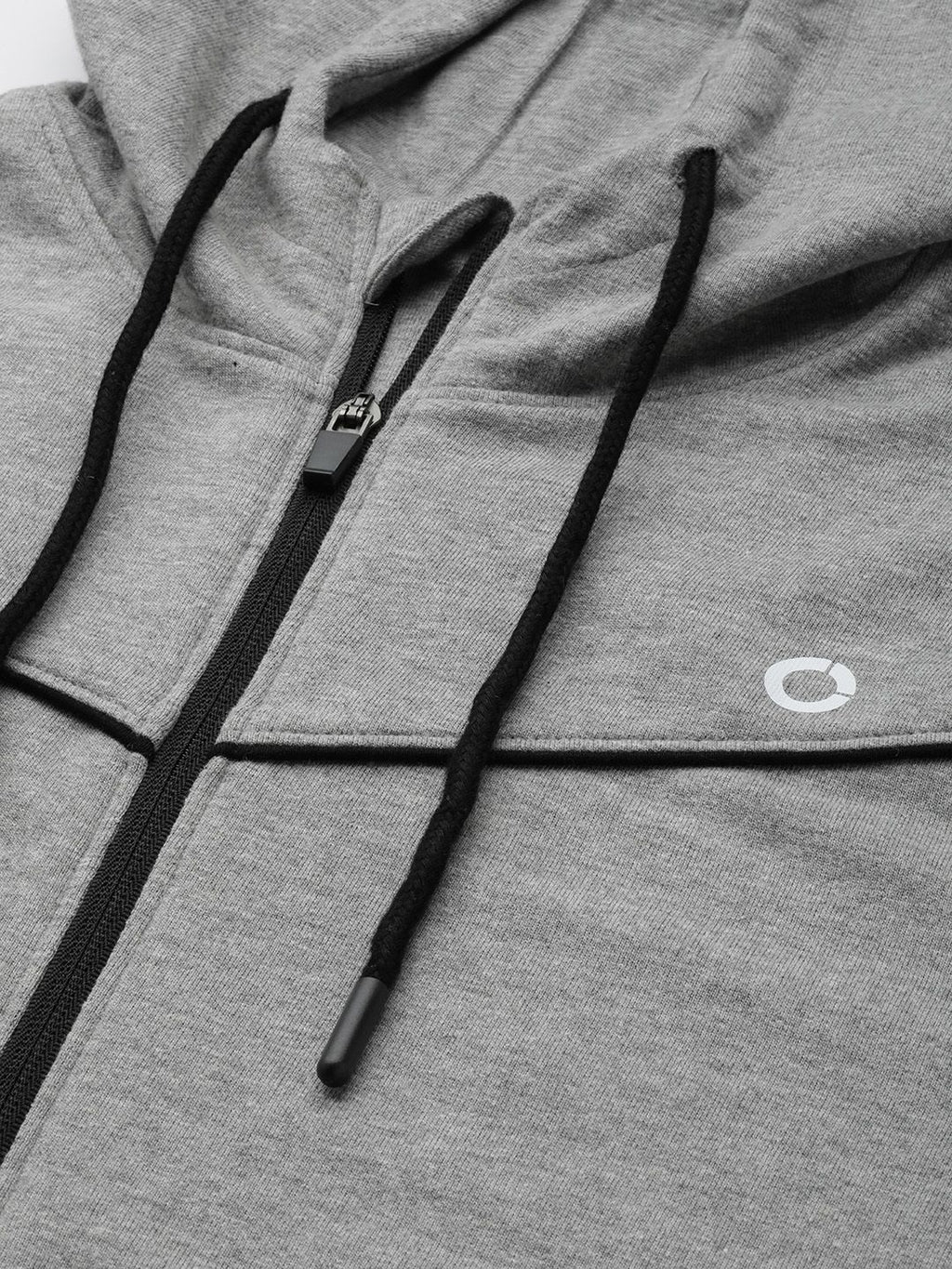  PROWL By Tiger Shroff Men Grey Melange Solid Hooded Sweatshirt