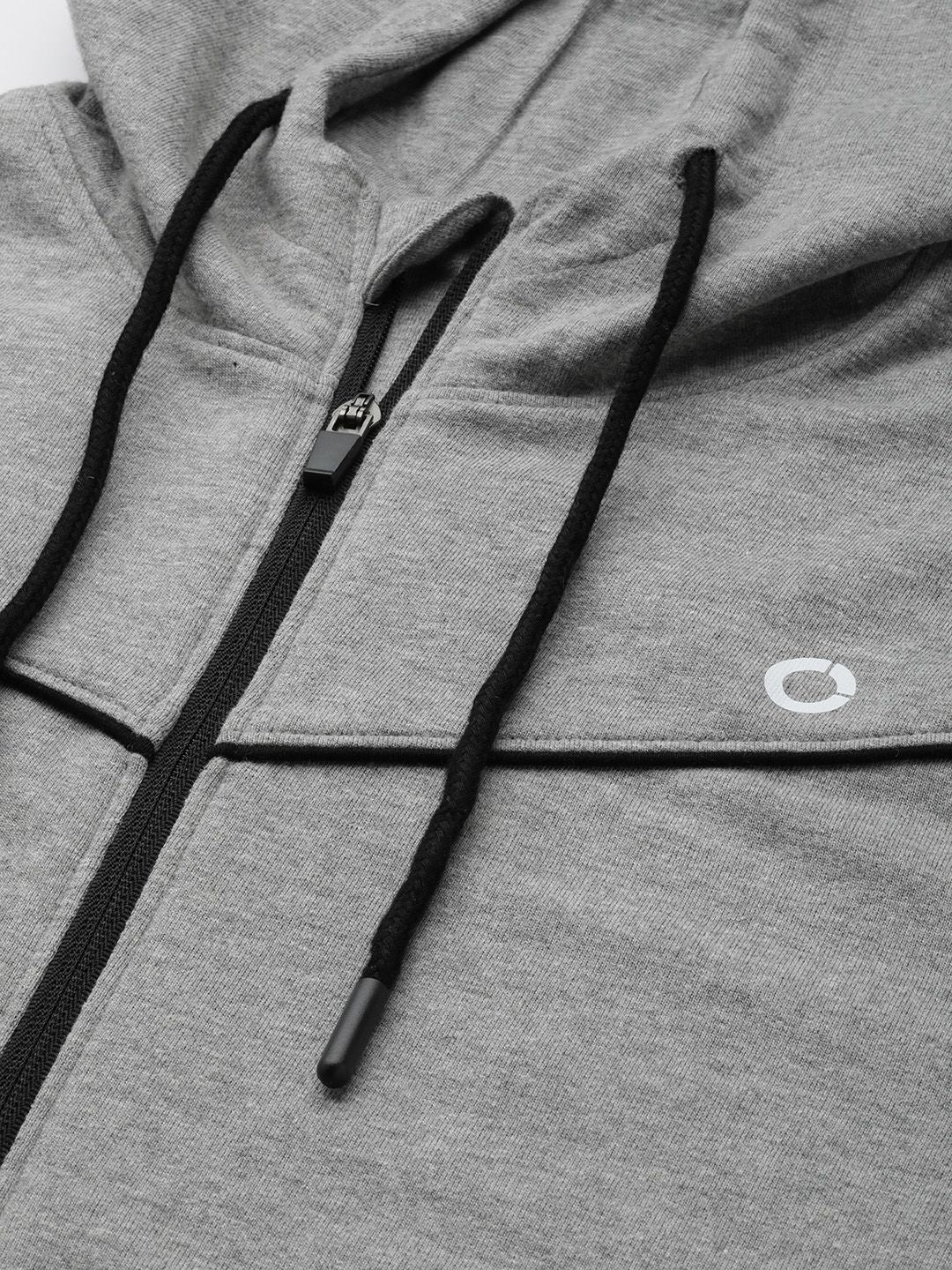  PROWL By Tiger Shroff Men Grey Melange Solid Hooded Sweatshirt