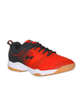  NIVIA Men Red Mesh Badminton Non-Marking Shoes
