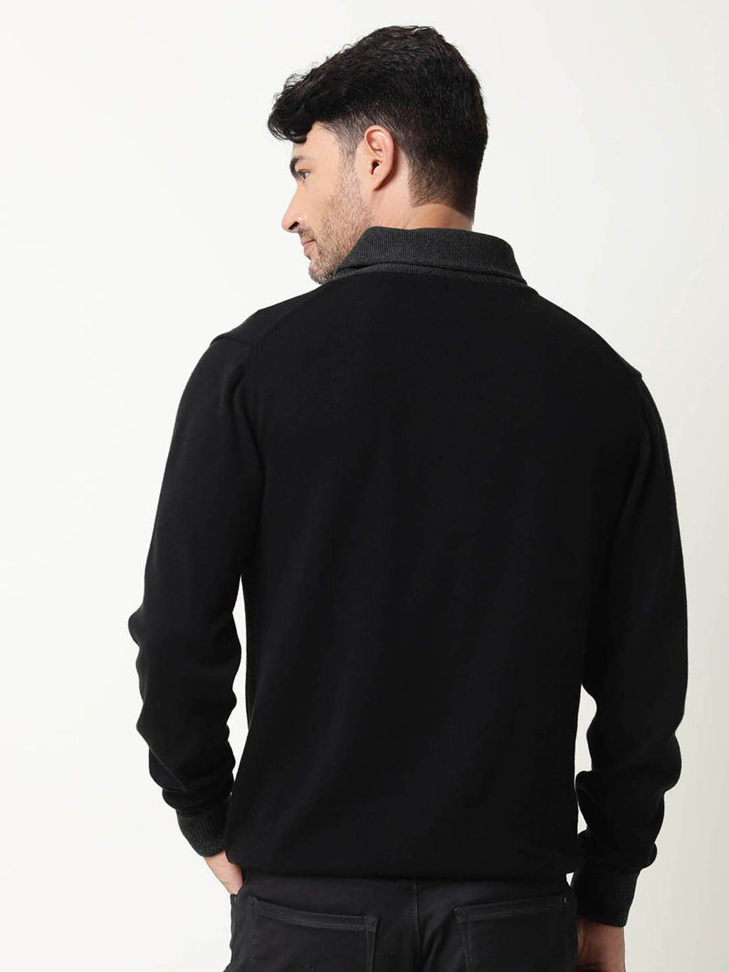  RARE RABBIT Cowl-Neck Cotton Sweatshirt