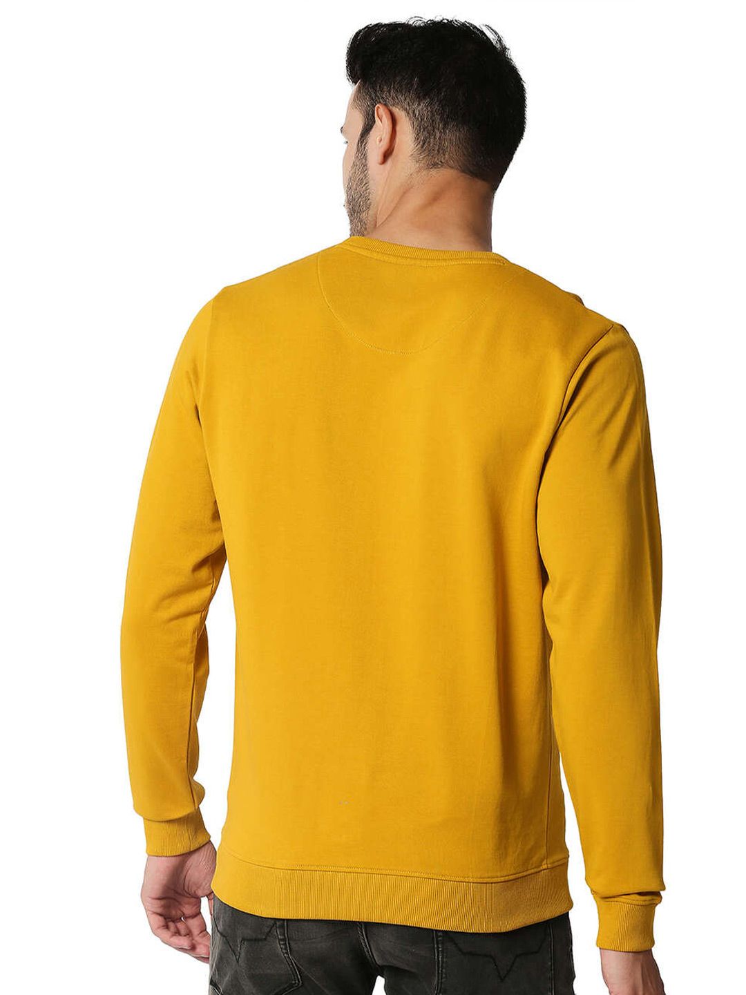  Pepe Jeans Men Yellow Printed Sweatshirt