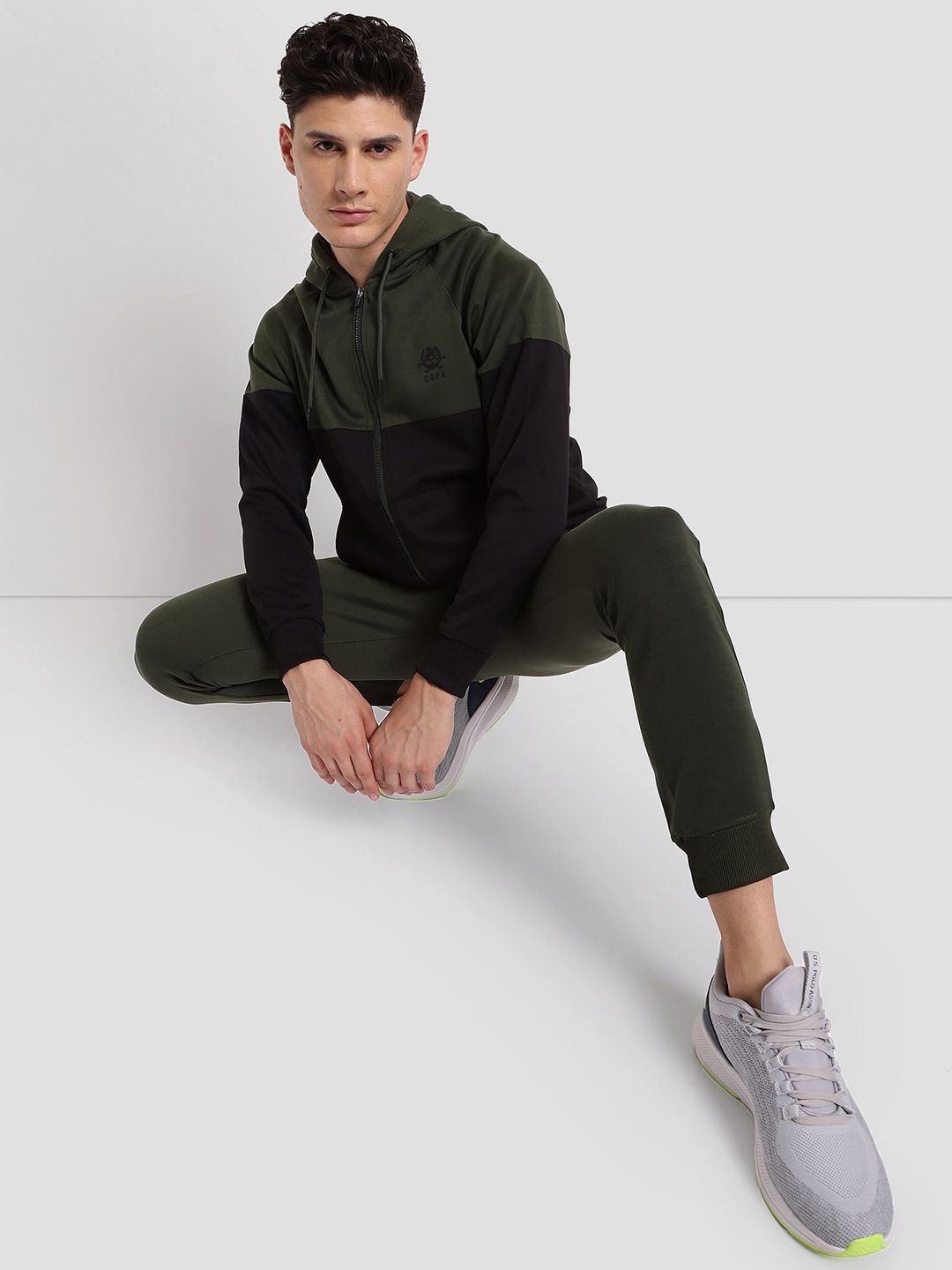  U.S. Polo Assn. Colourblocked Performance Hoodie Sweatshirt