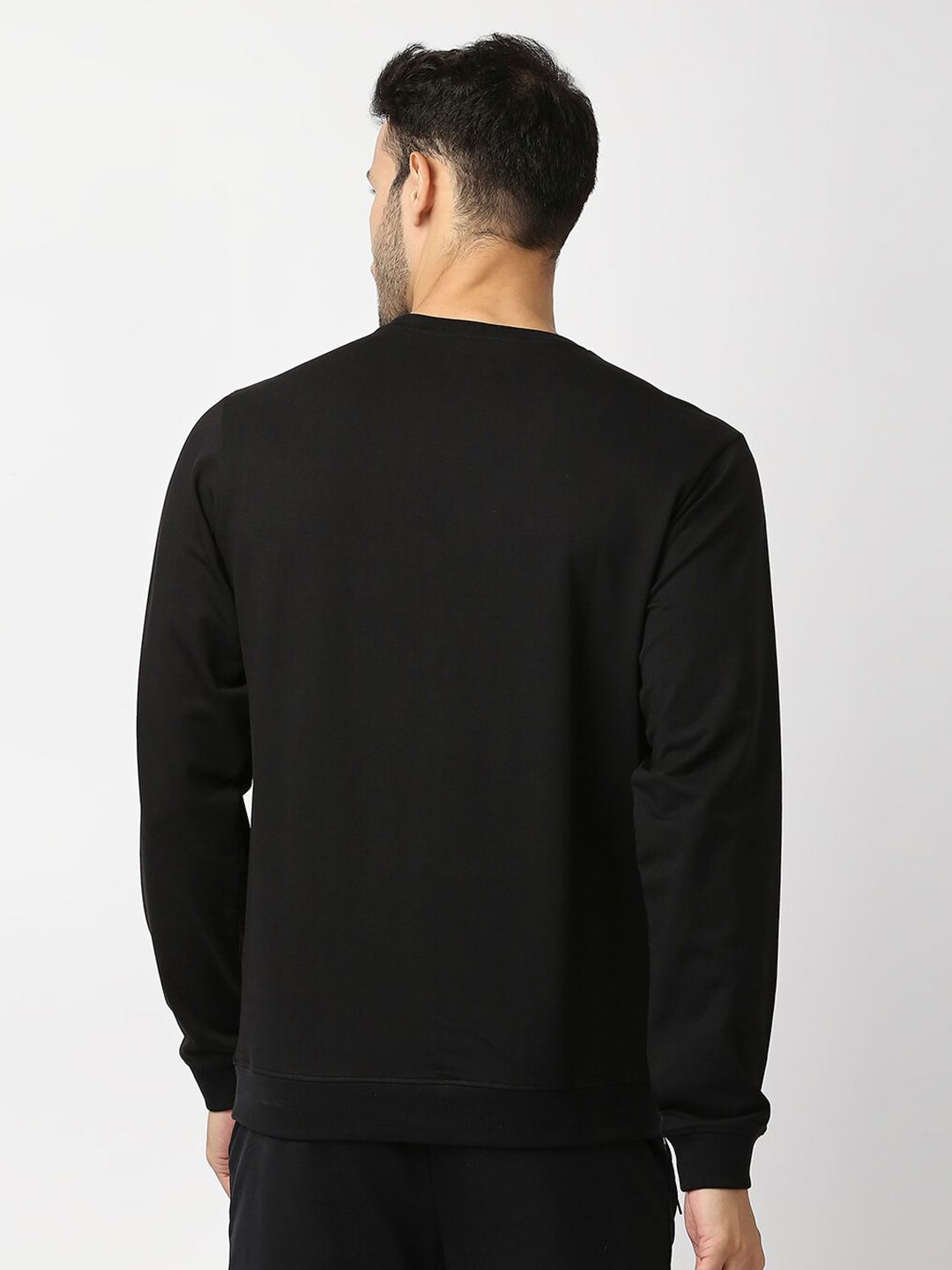  Pepe Jeans Men Black Printed Cotton Sweatshirt