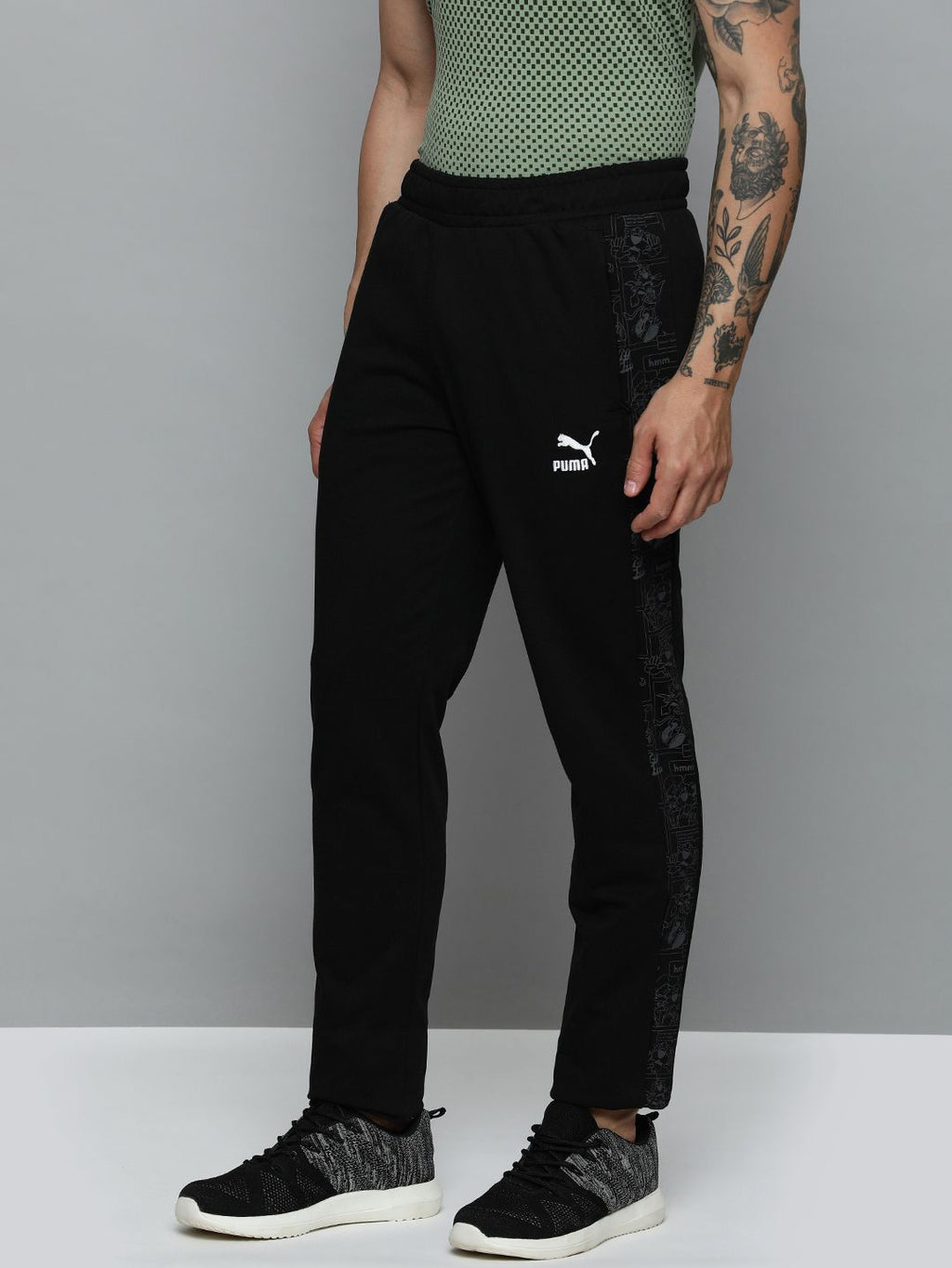  Puma Super Men AOP Knitted Lightweight Slim Fit Casual Pants