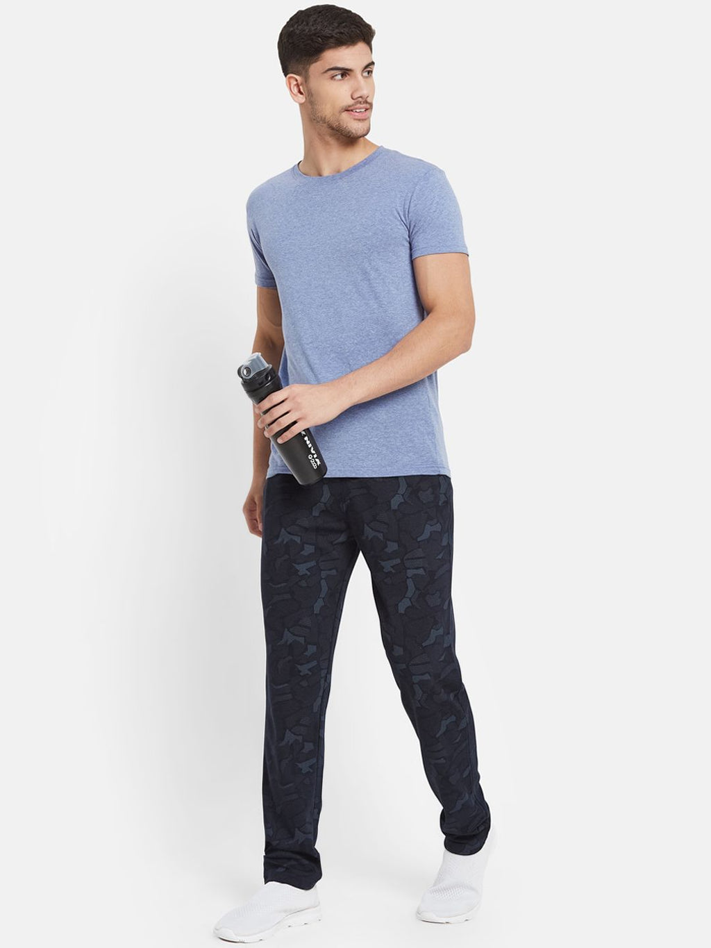  Octave Men Camouflage Printed Cotton Track Pants