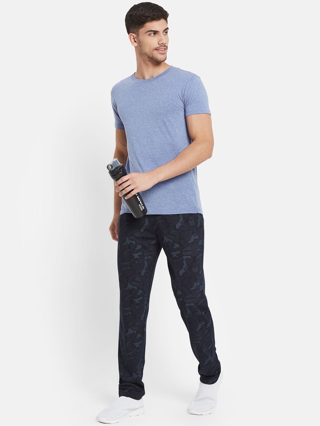  Octave Men Camouflage Printed Cotton Track Pants
