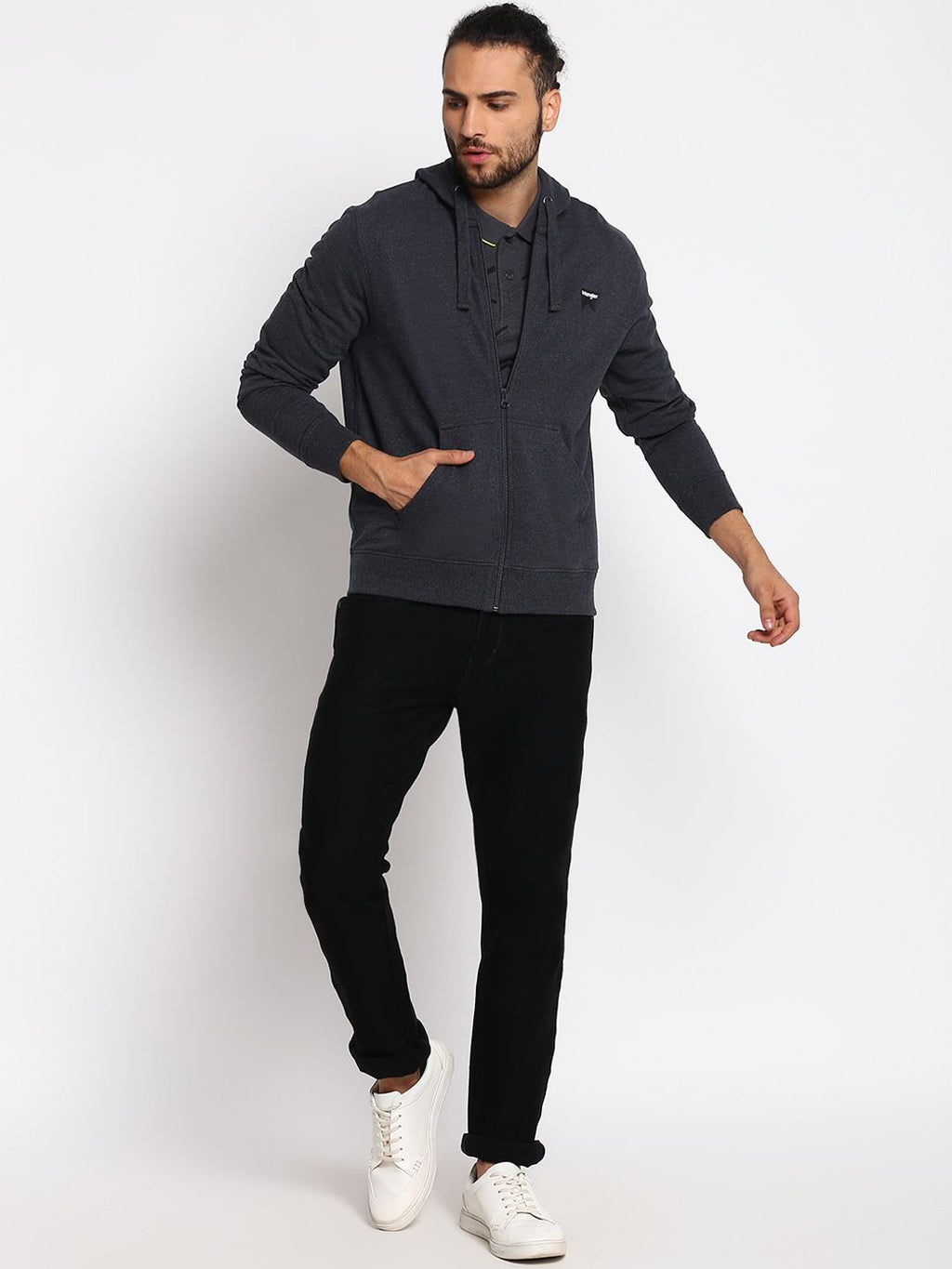  Wrangler Men Grey Sweatshirt