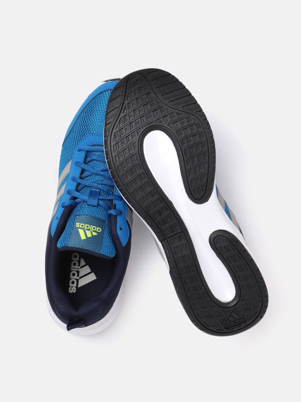  ADIDAS Men Blue & Grey Adiglide Woven Design Running Shoes