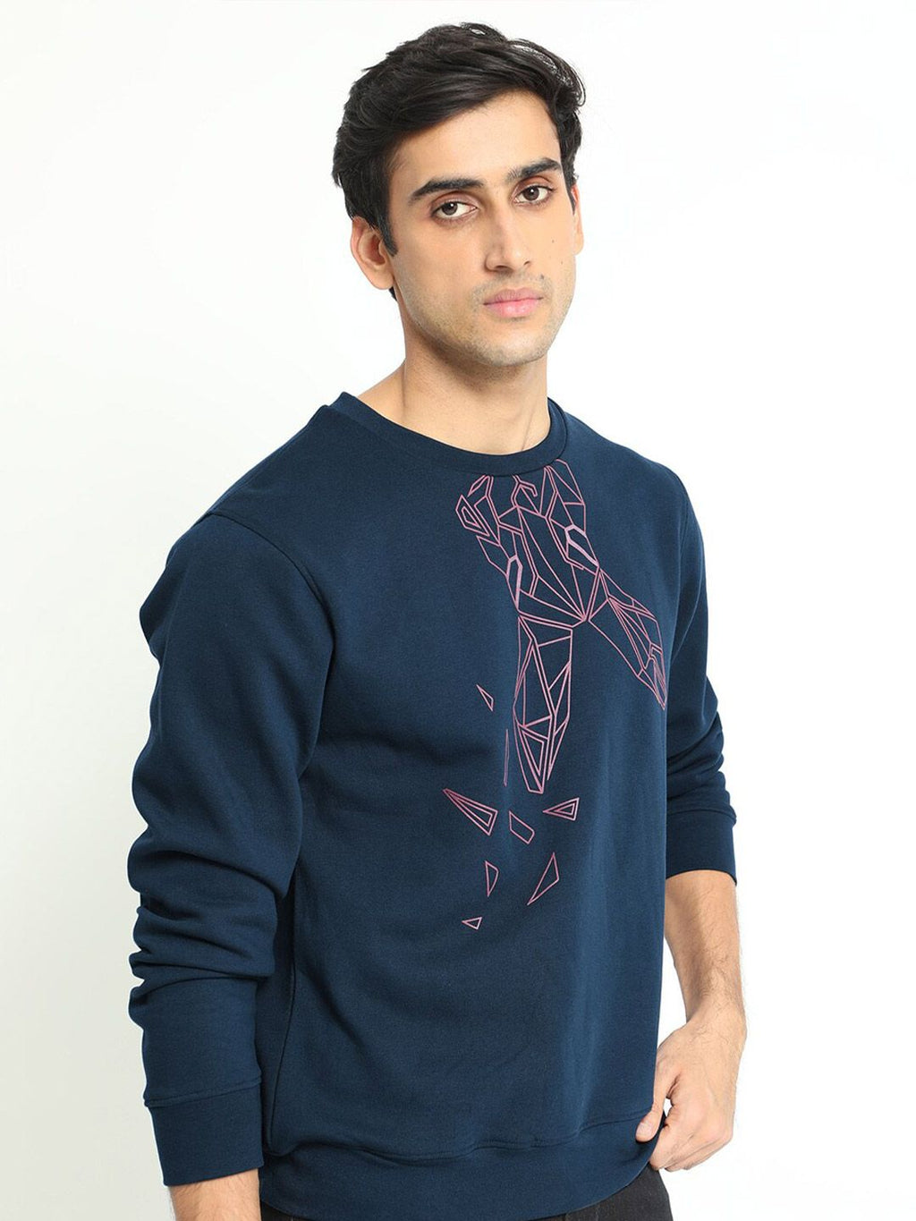  RARE RABBIT Graphic Printed Cotton Pullover