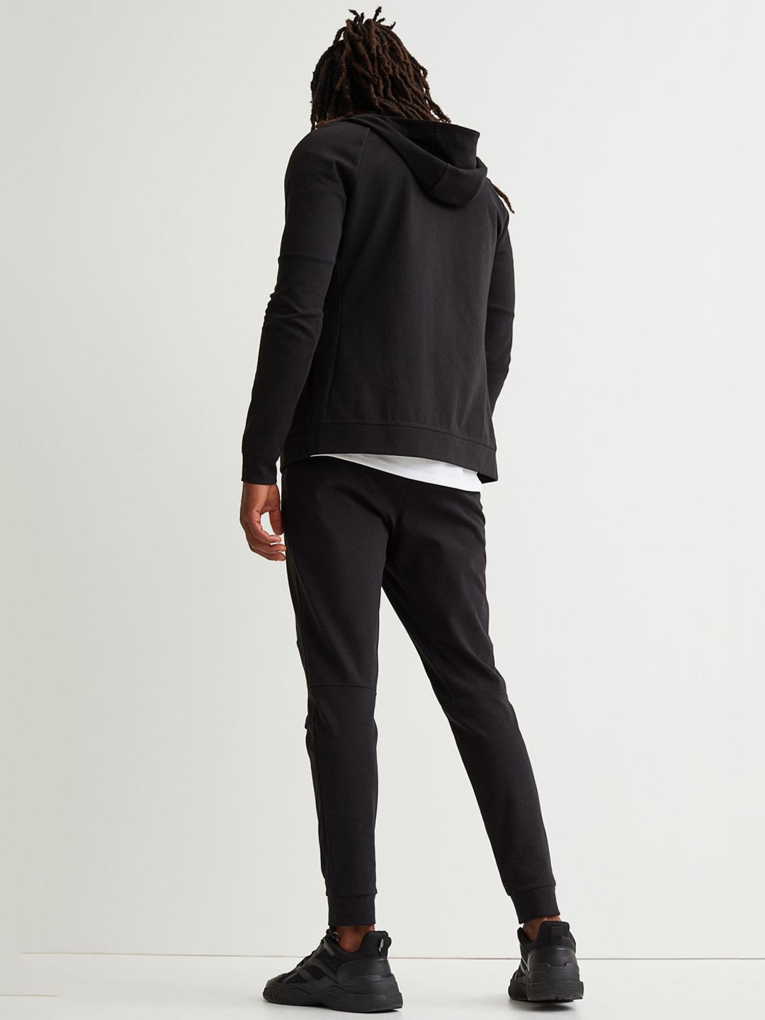  H&M Men Black Slim Fit Sports Joggers