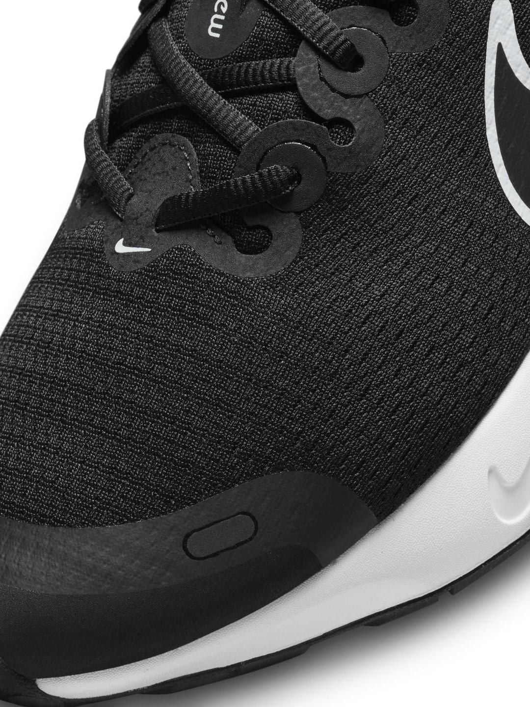  Nike Men Black Solid Renew Run 3 Road Running Shoes