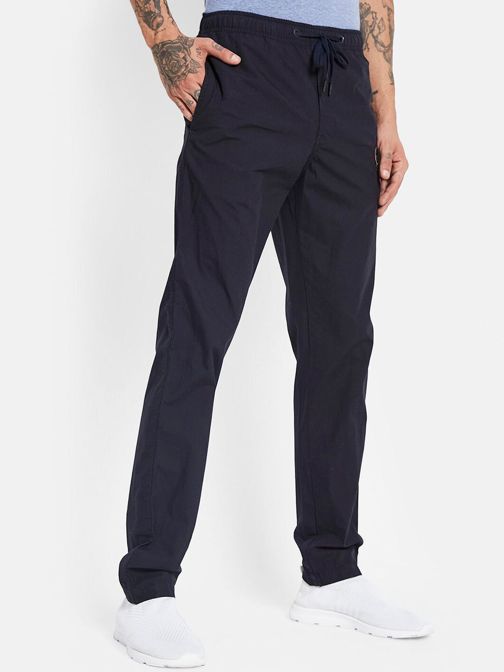  Octave Men Mid-Rise Cotton Track Pants
