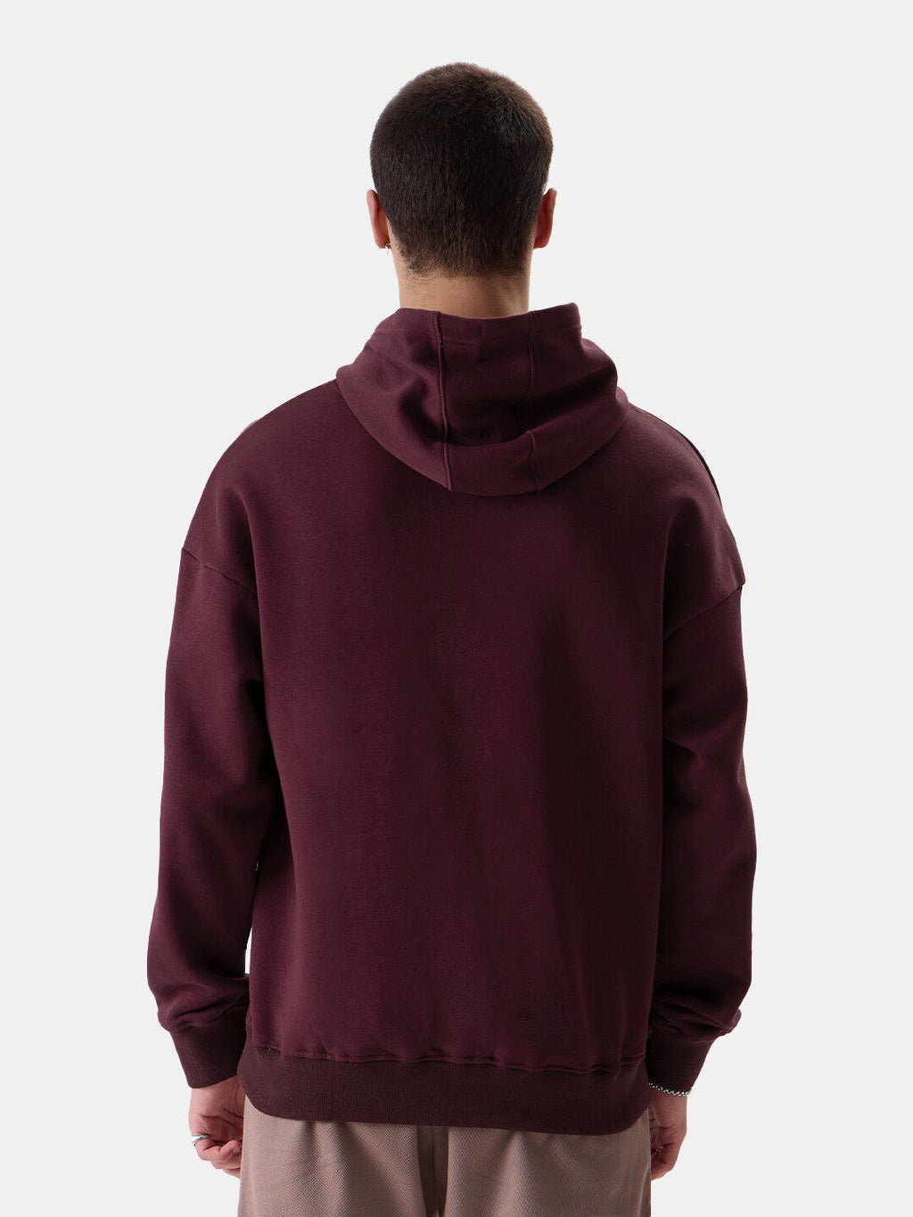  The Souled Store Burgundy Hooded Pure Cotton Sweatshirt