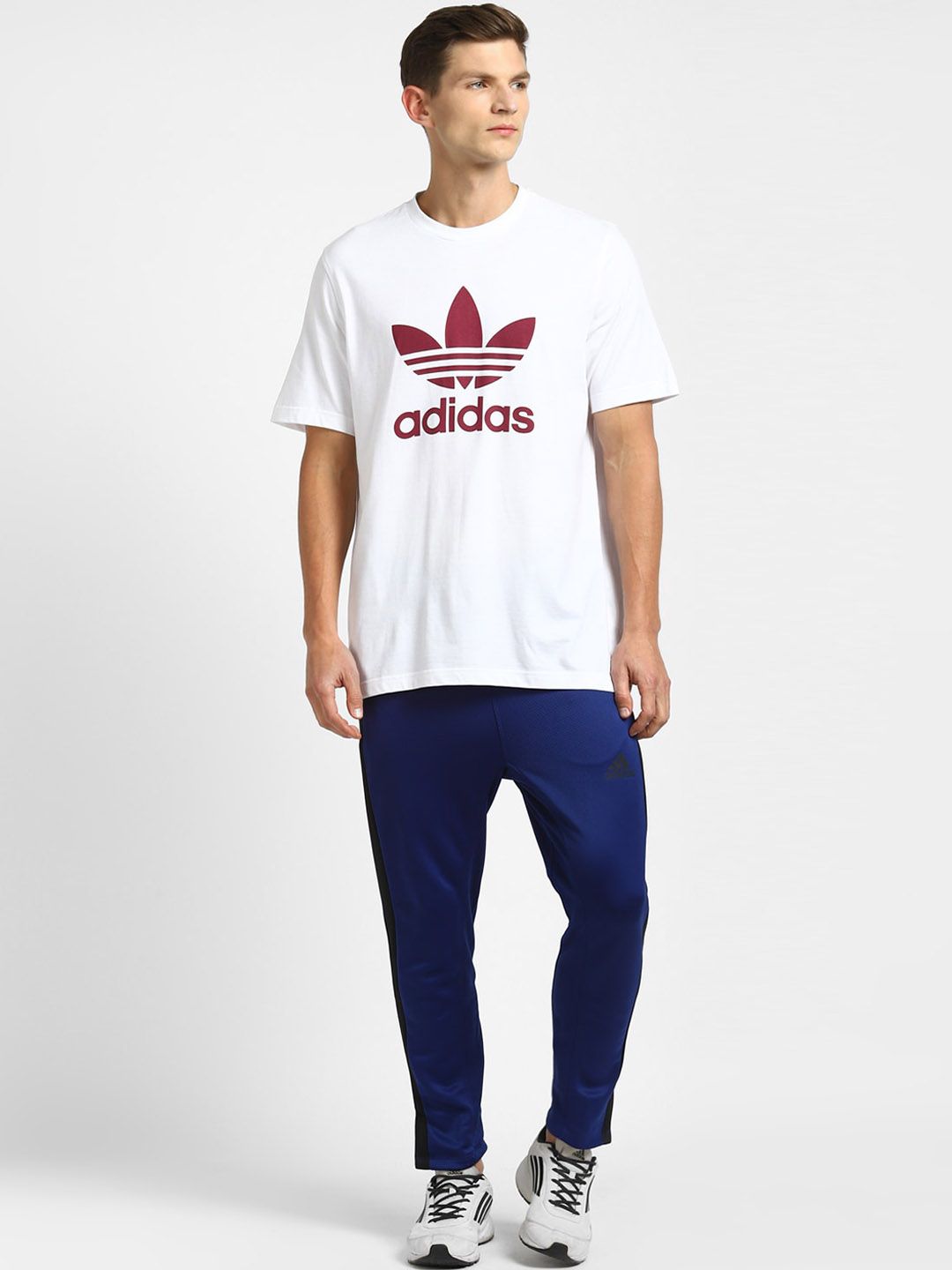  ADIDAS Men Blue Solid Track Pants