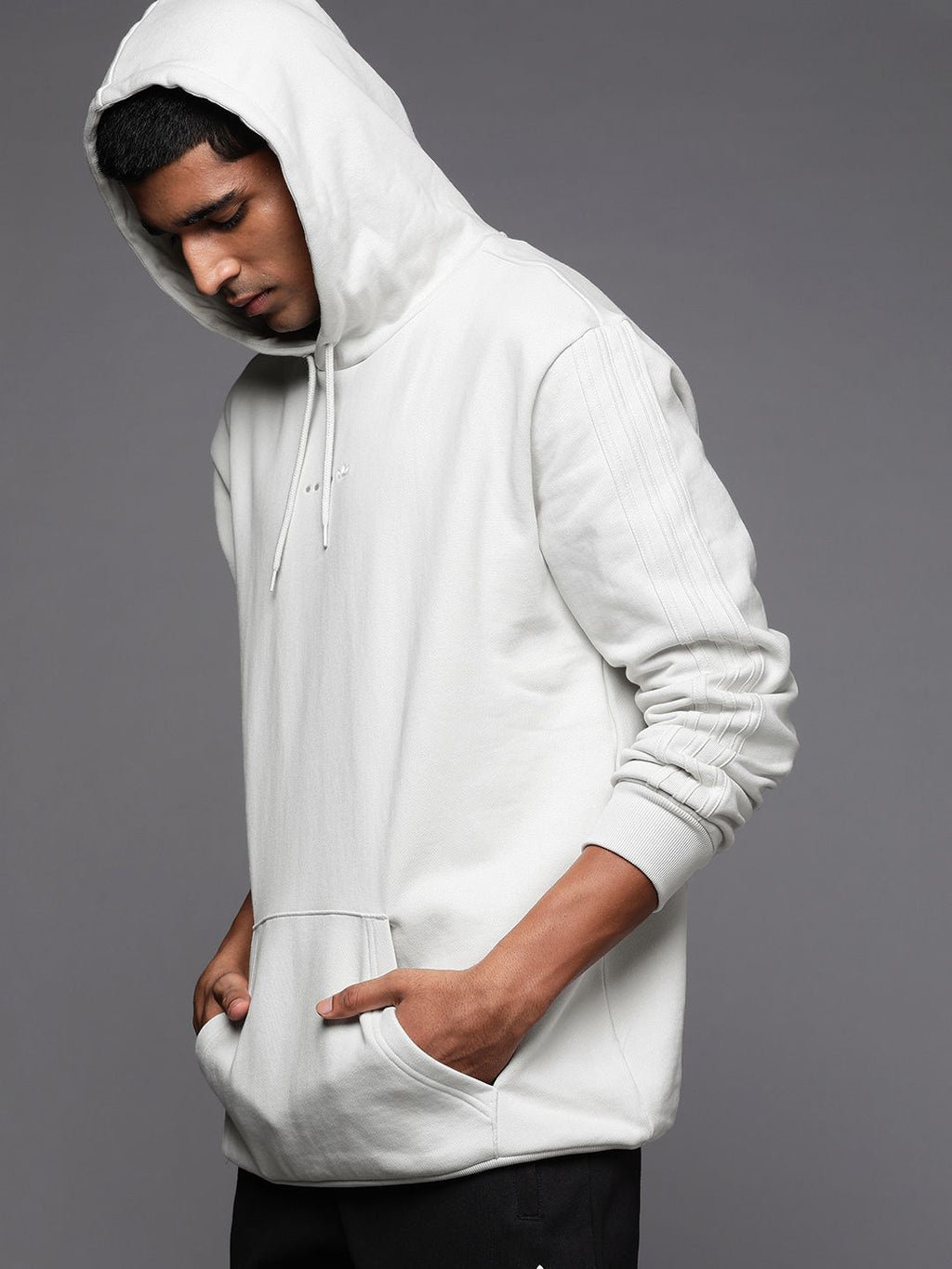  ADIDAS Originals Men Grey Pure Cotton Hooded FTL CC NMD Sweatshirt