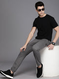  WROGN Men Brand Logo Printed Mid Rise Knitted Joggers