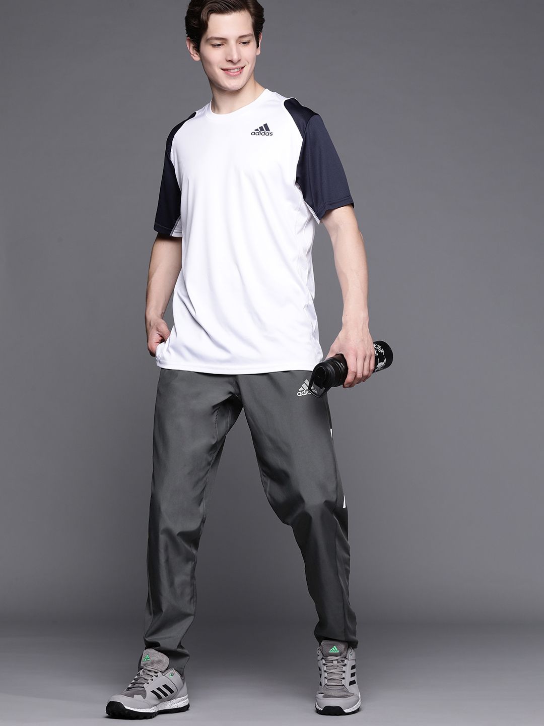 ADIDAS Men Grey Own The Run Astro Wind Sustainable Track Pants