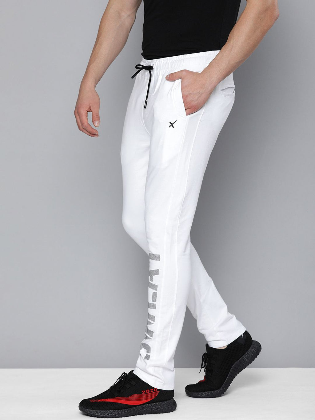  HRX By Hrithik Roshan Men White SWEDISH POP Track Pants