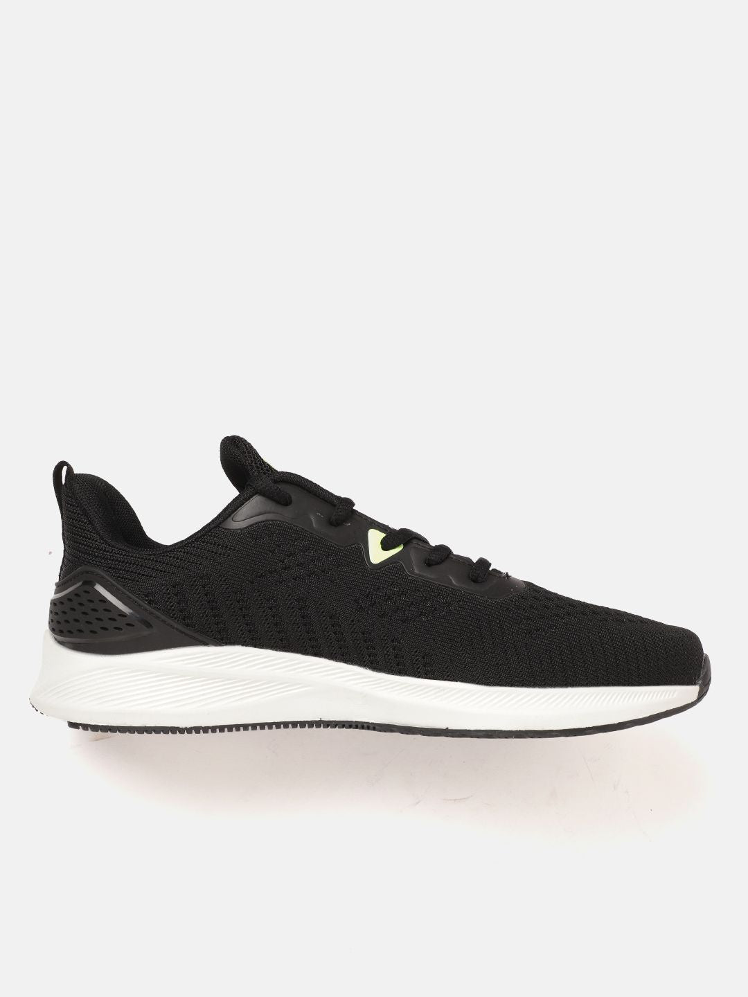  WROGN Men Black Solid Woven Design Running Shoes