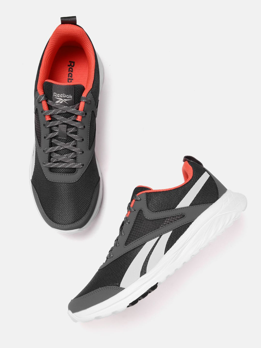  Reebok Men Brand Logo Print Detail South Ferry Renew Running Shoes