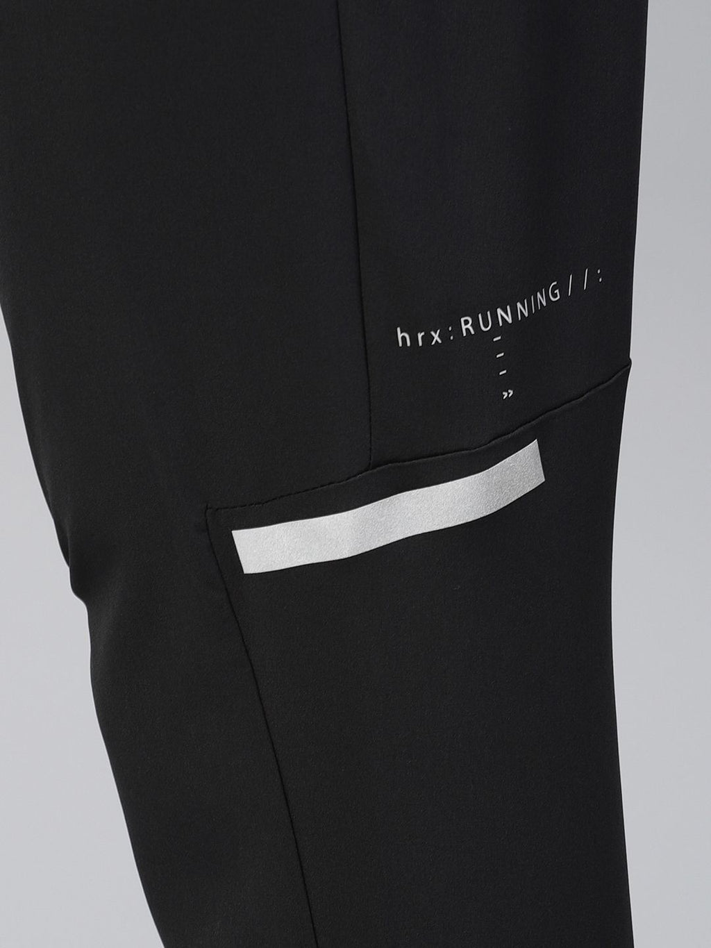  HRX By Hrithik Roshan Men Black Solid Slim Fit Rapid-Dry Running Track Pants