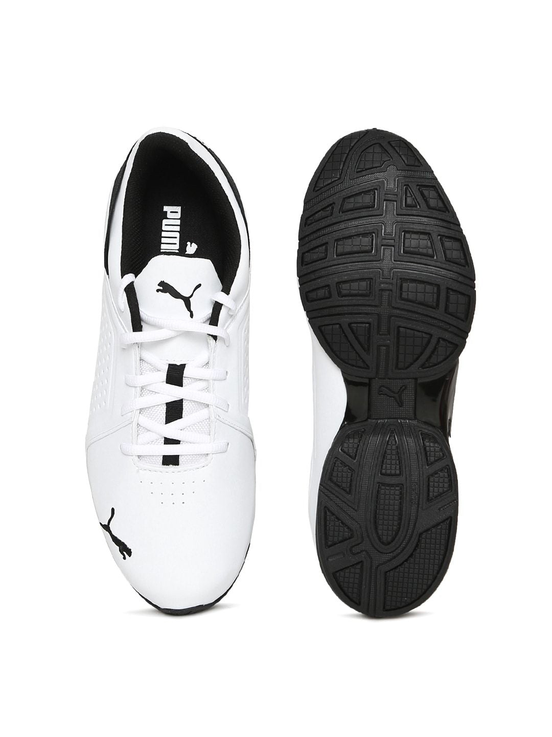  Puma Men White Running Shoes