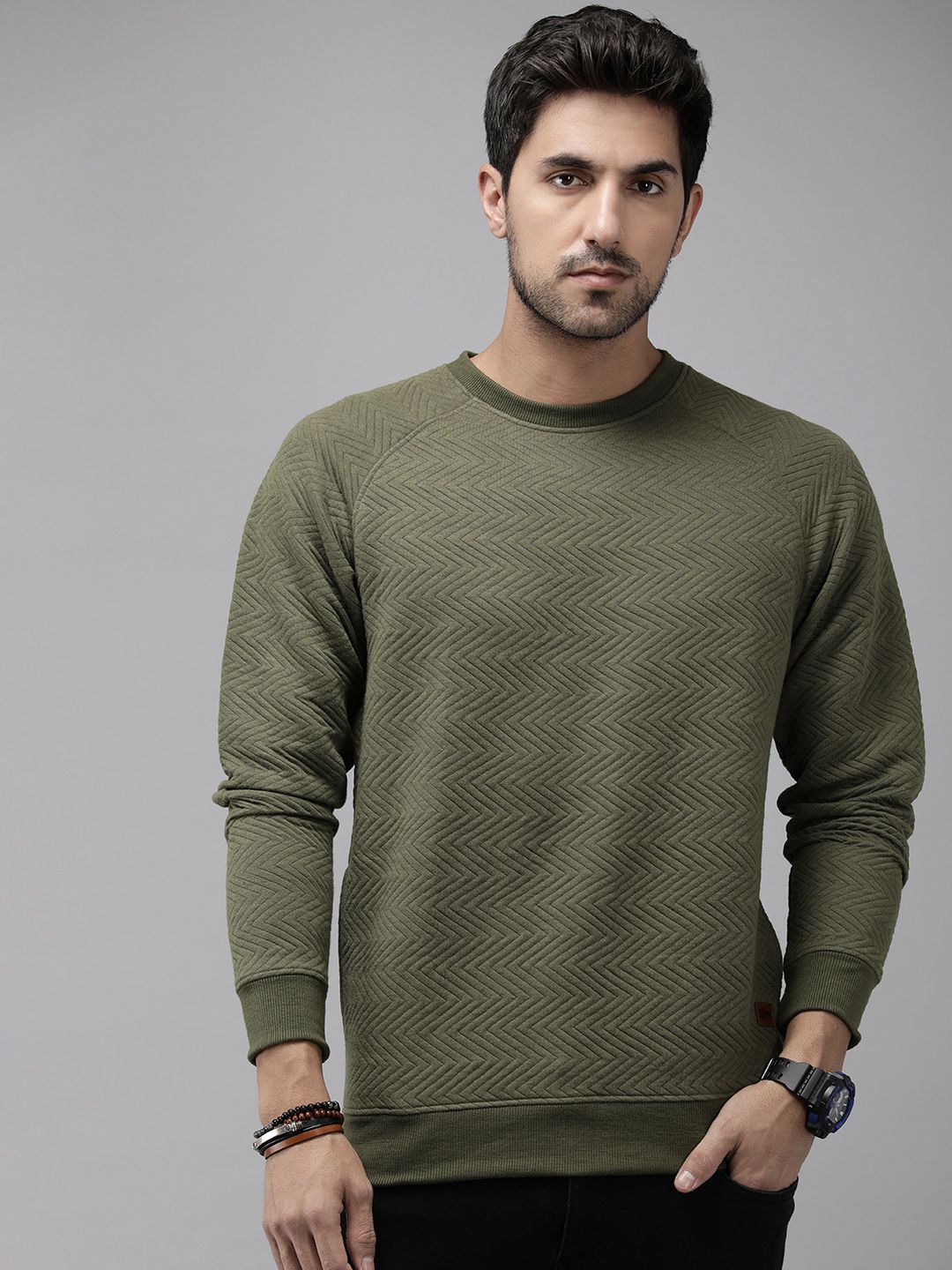  Roadster Raglan Sleeves Pullover Sweatshirt