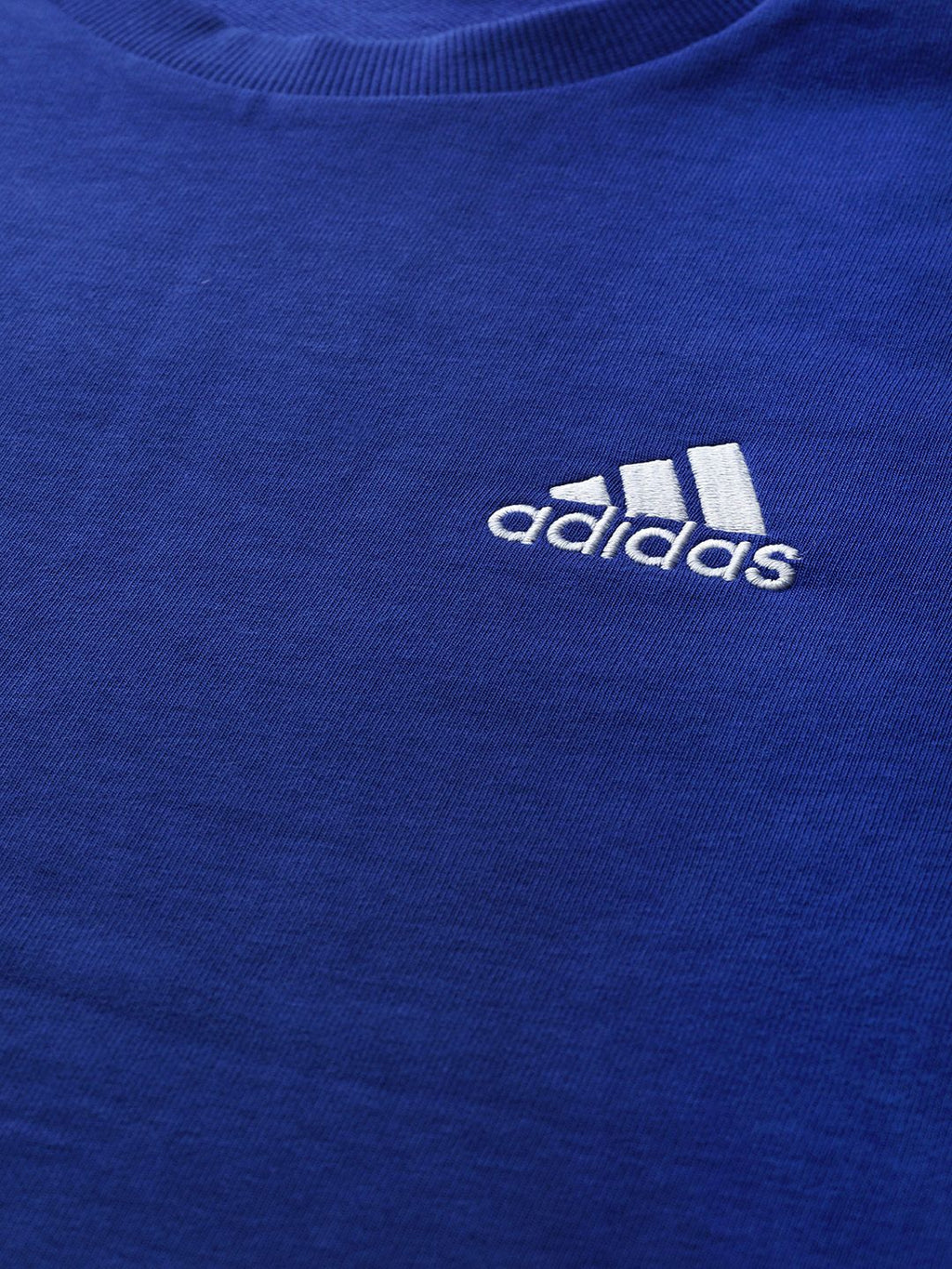  ADIDAS Men Blue& White 3S French Terry Sustainable Sweatshirt