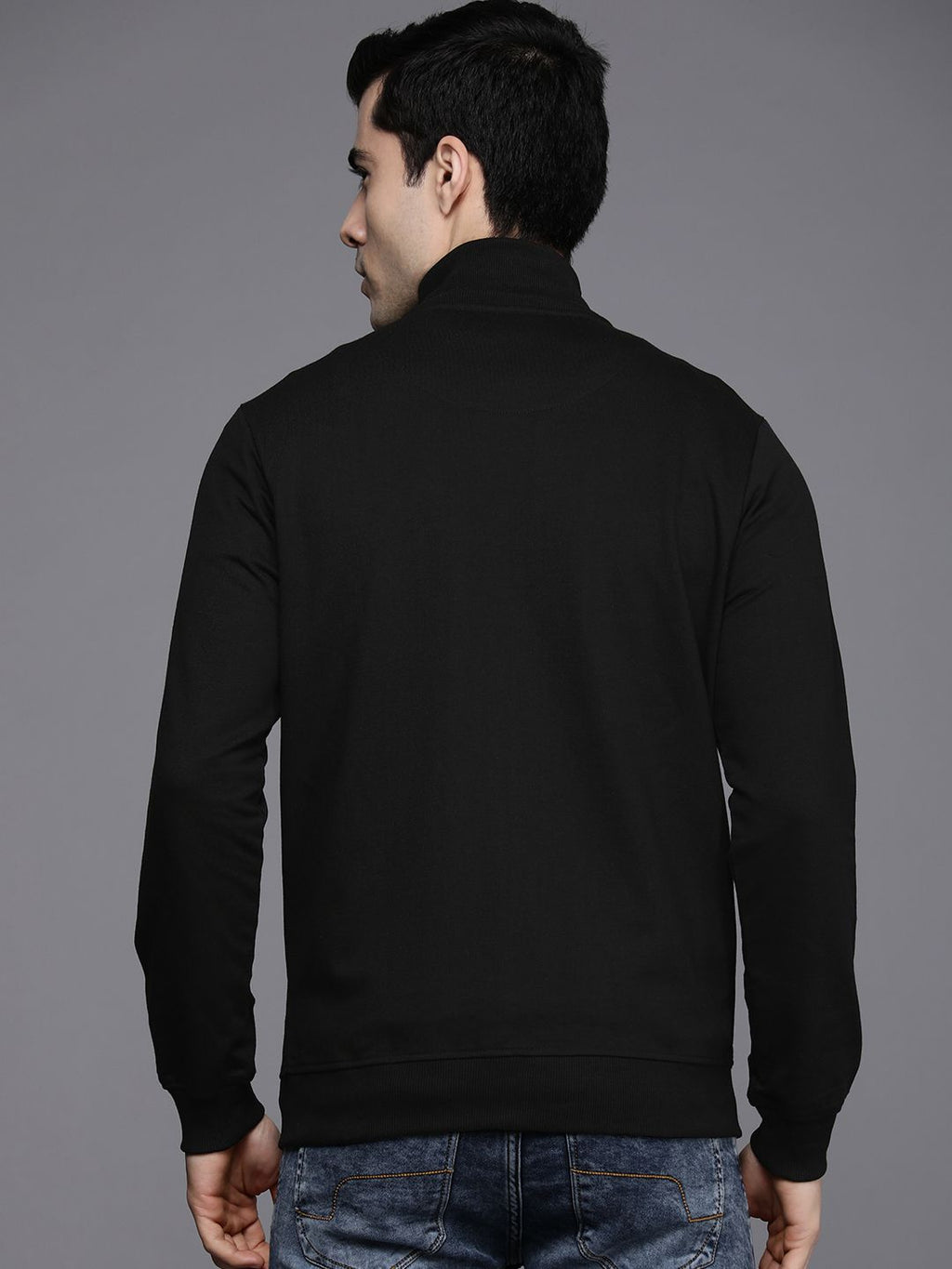  Ducati Men Black Striped Sweatshirt