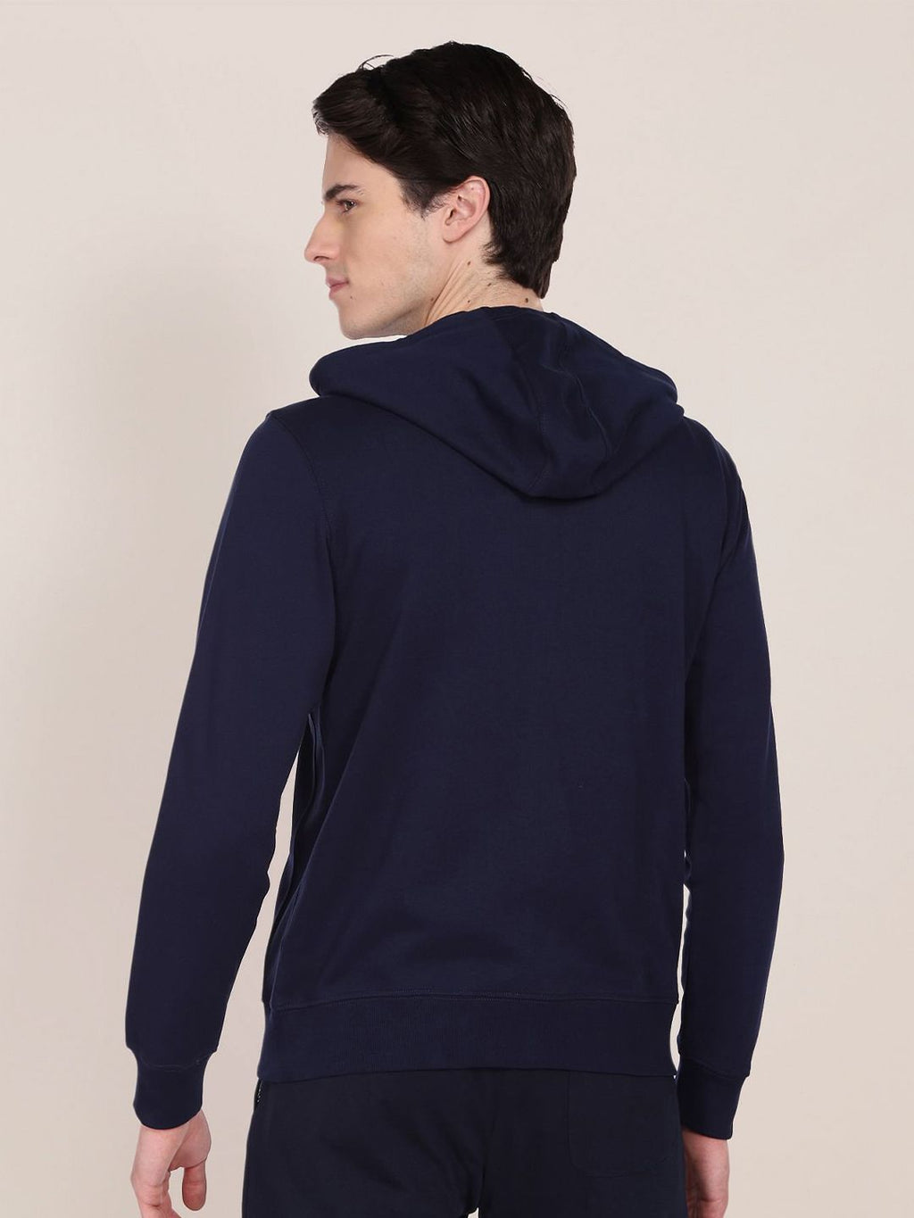  U.S. Polo Assn. Hooded Front-Open Cotton Sweatshirt